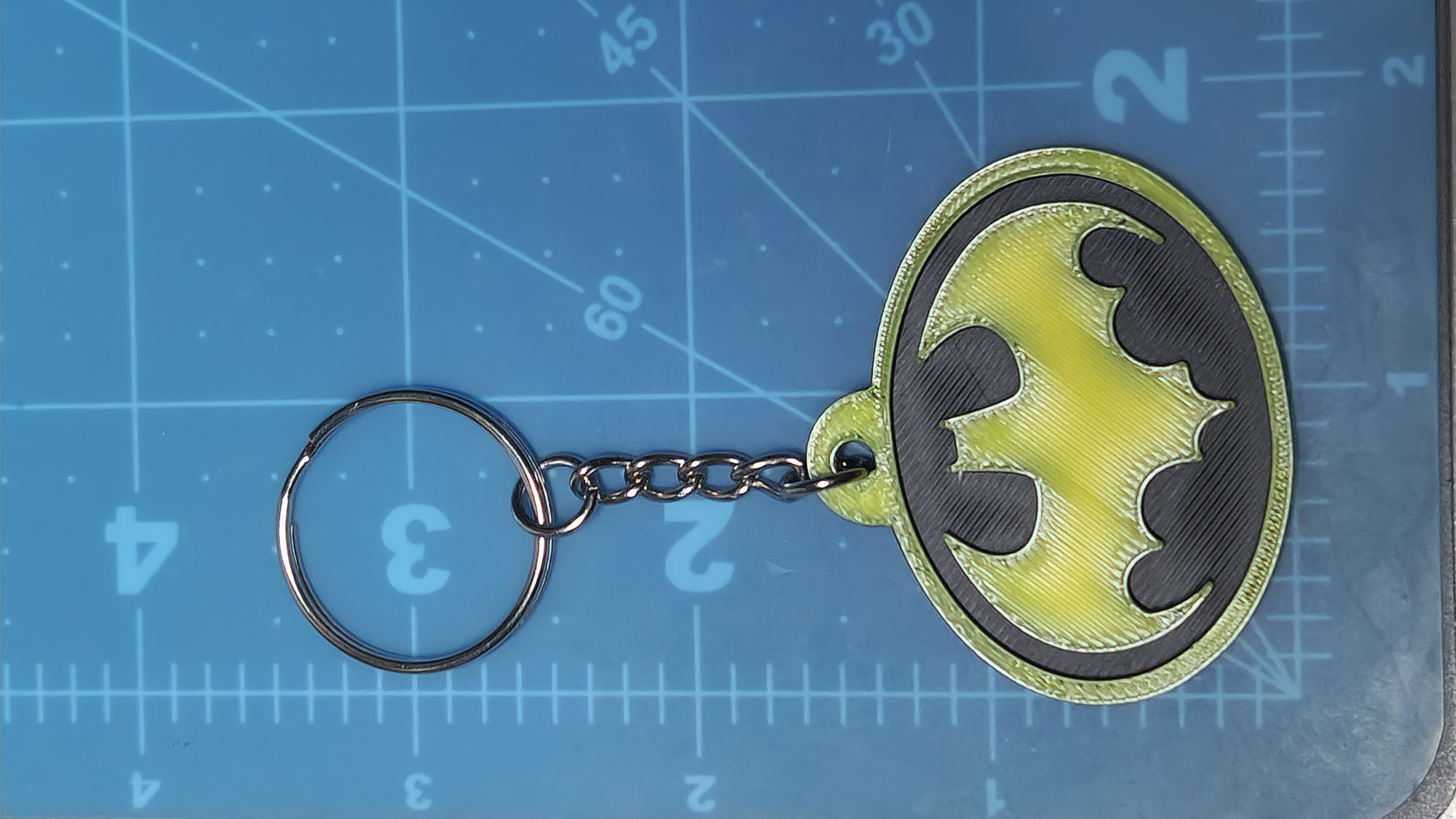 Batman Logo Keychain with Holograms 