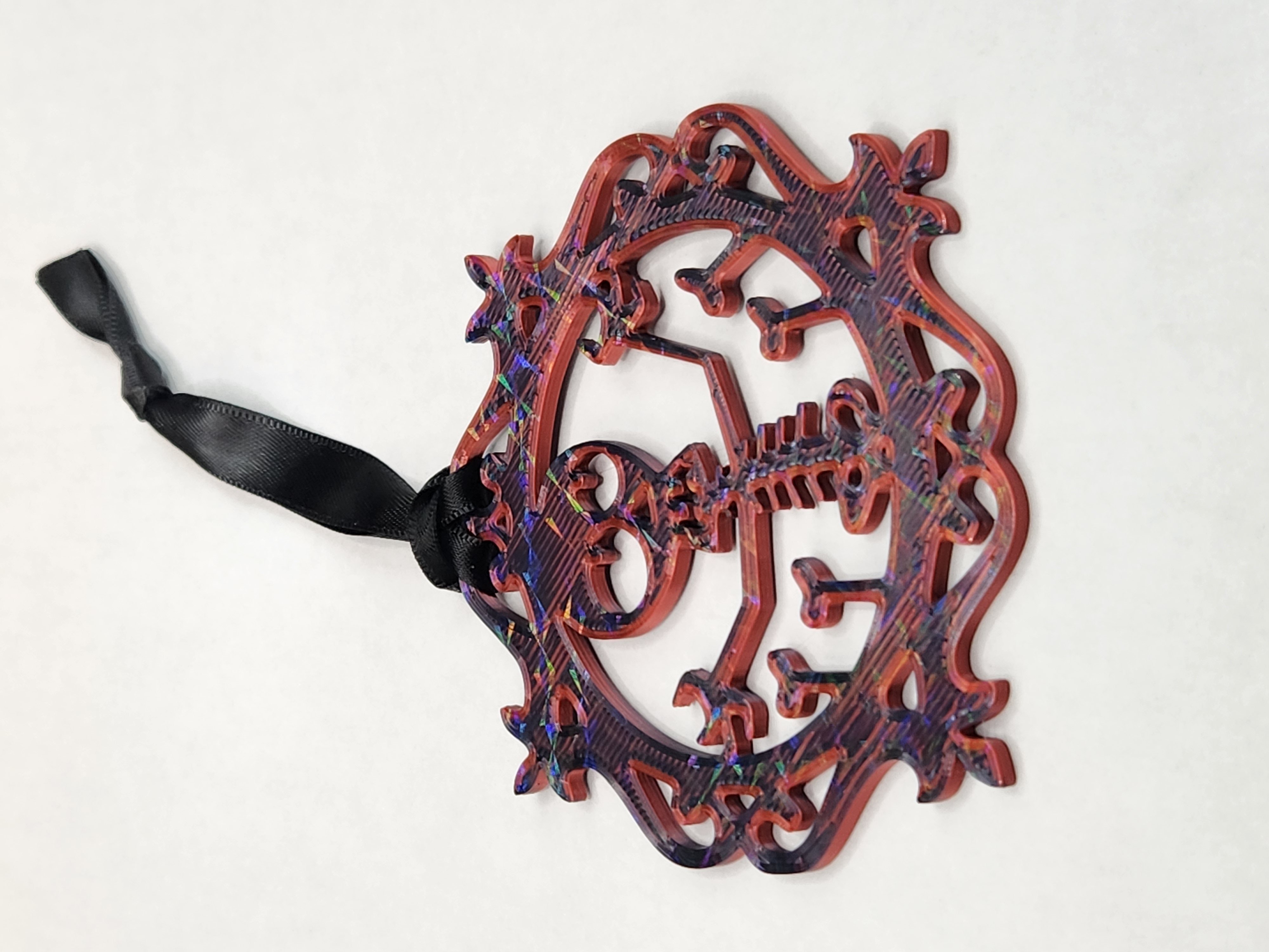Decorative Skeleton Ornament 3d Printed Halloween Christmas Decoration
