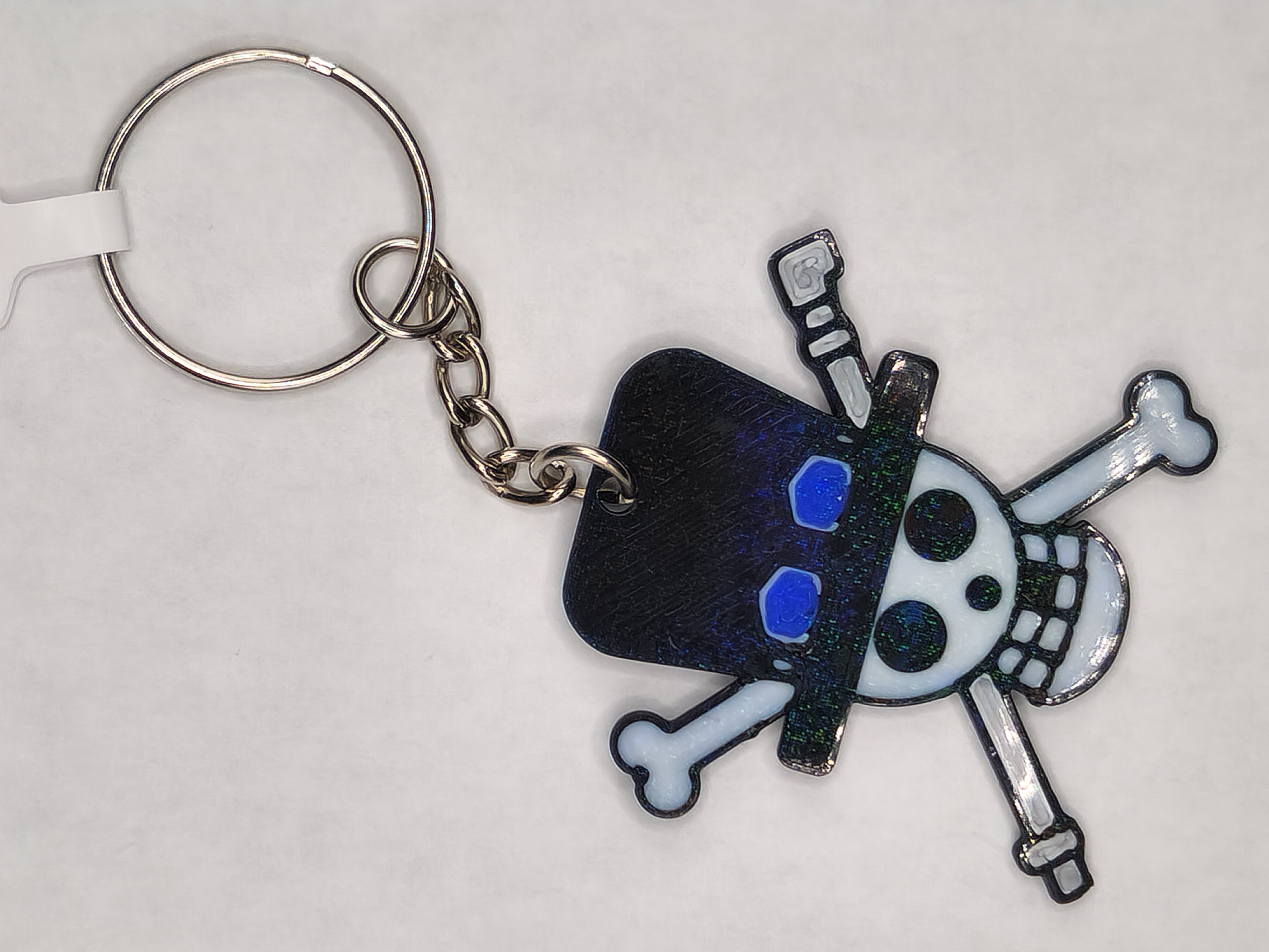 Hologram Sabo Jolly Roger One Piece Keychain