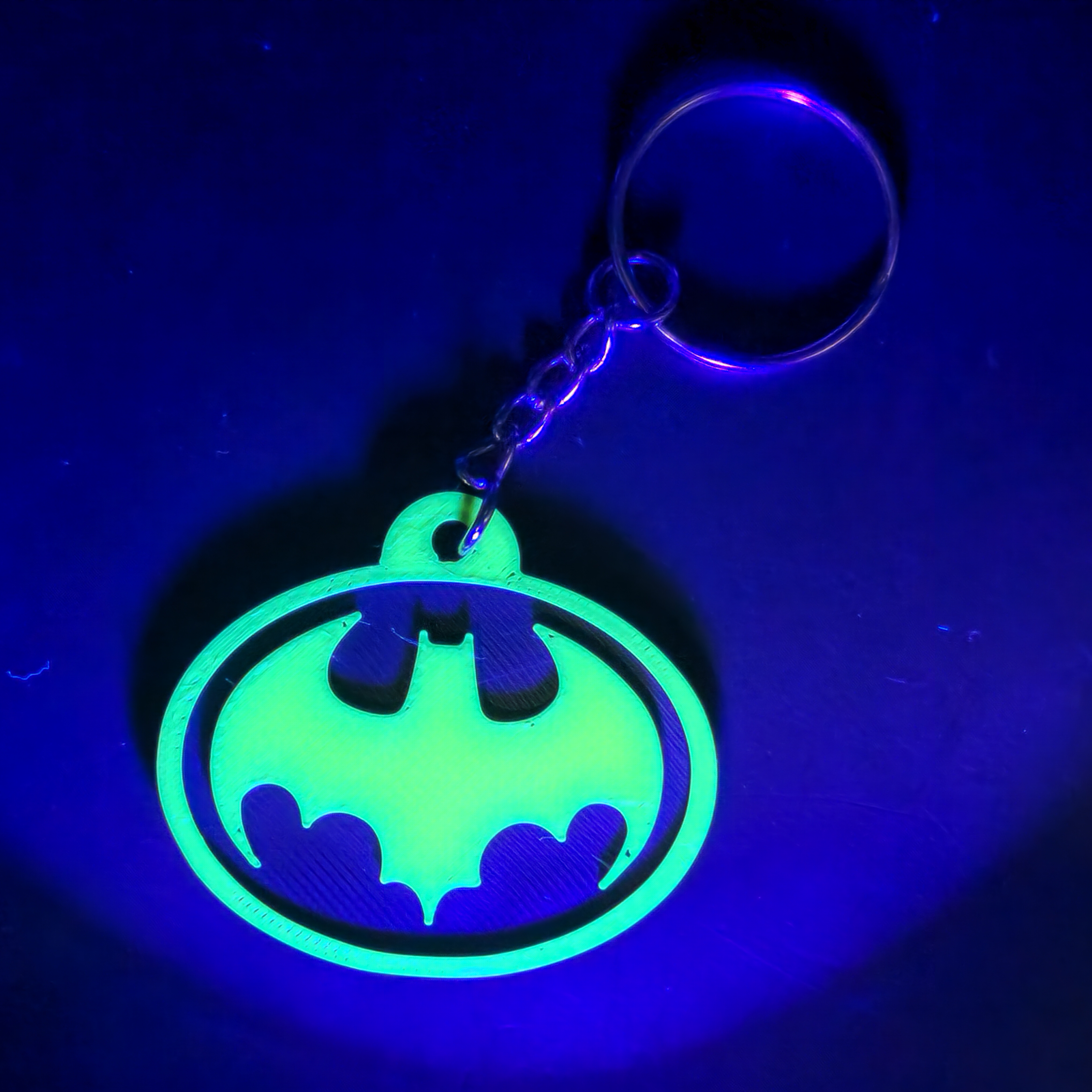 Batman Logo Keychain with Holograms 