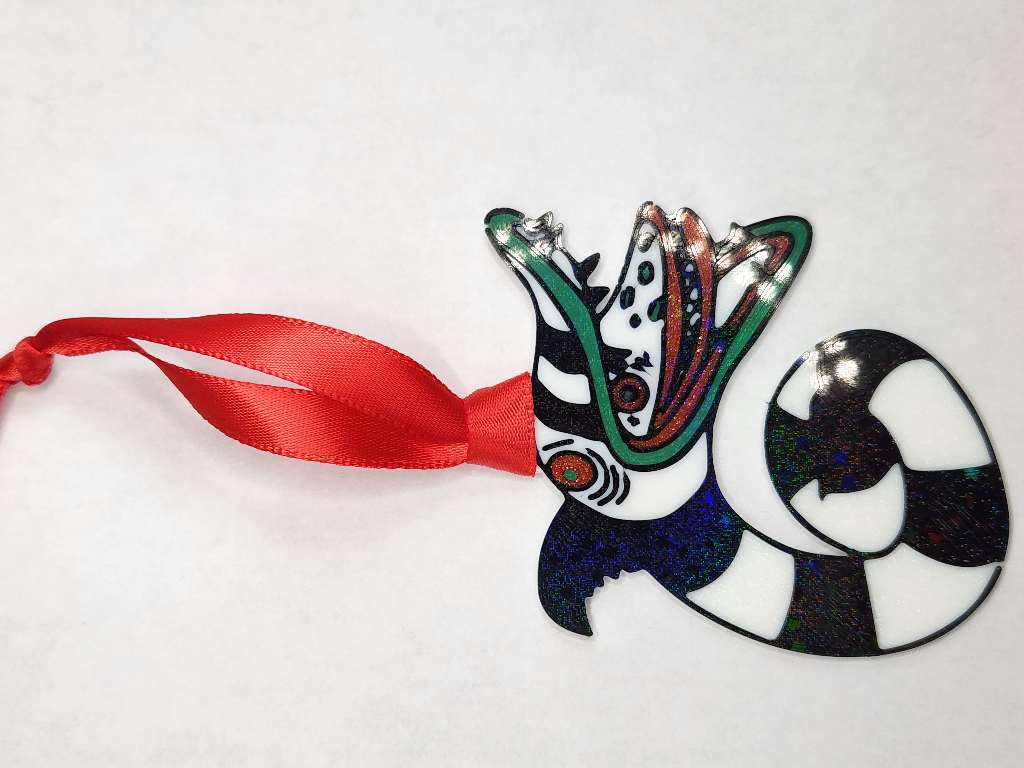 Hologram Beetlejuice Sandworm Ornament