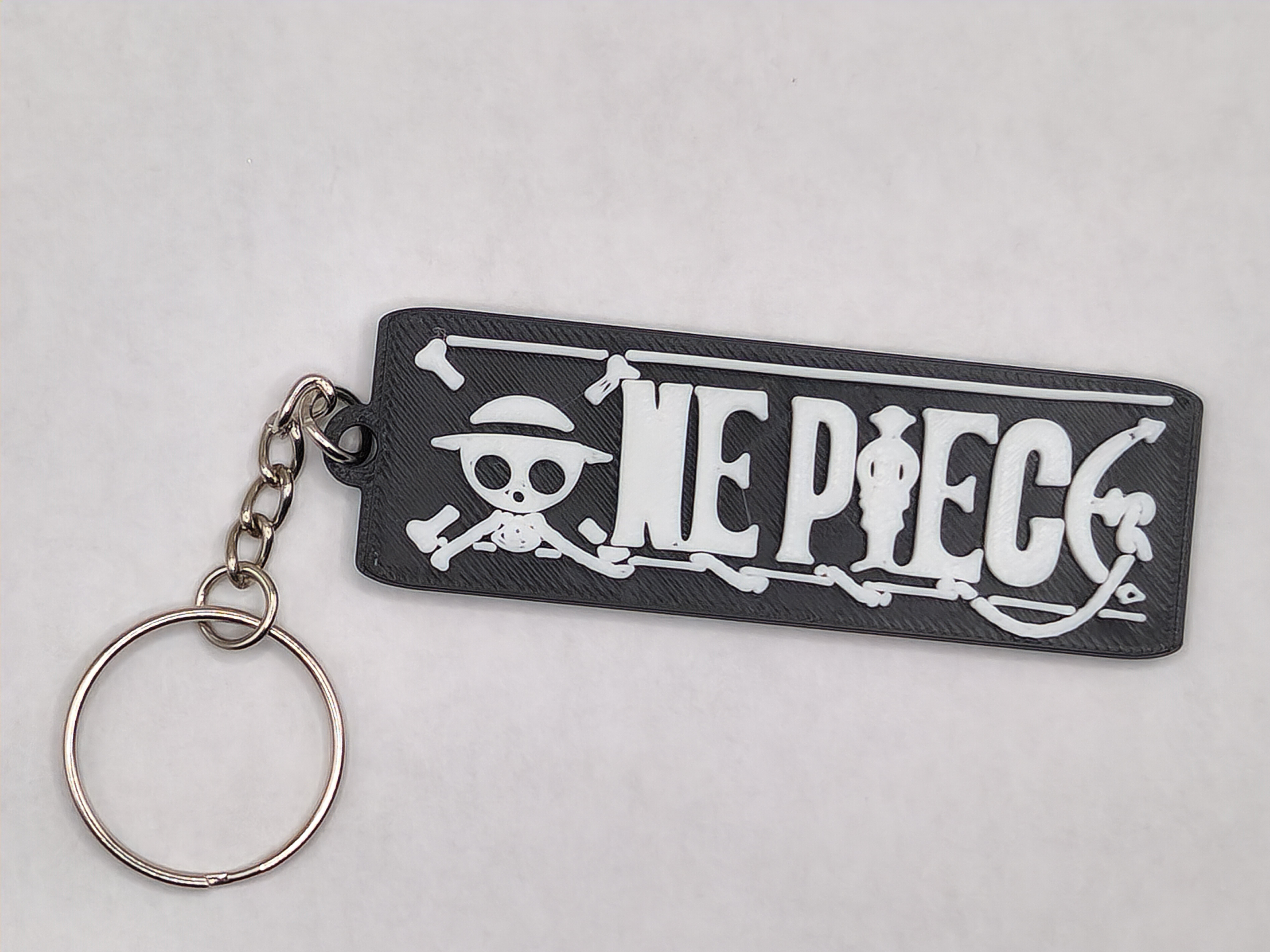 One Piece Name Logo Keychain