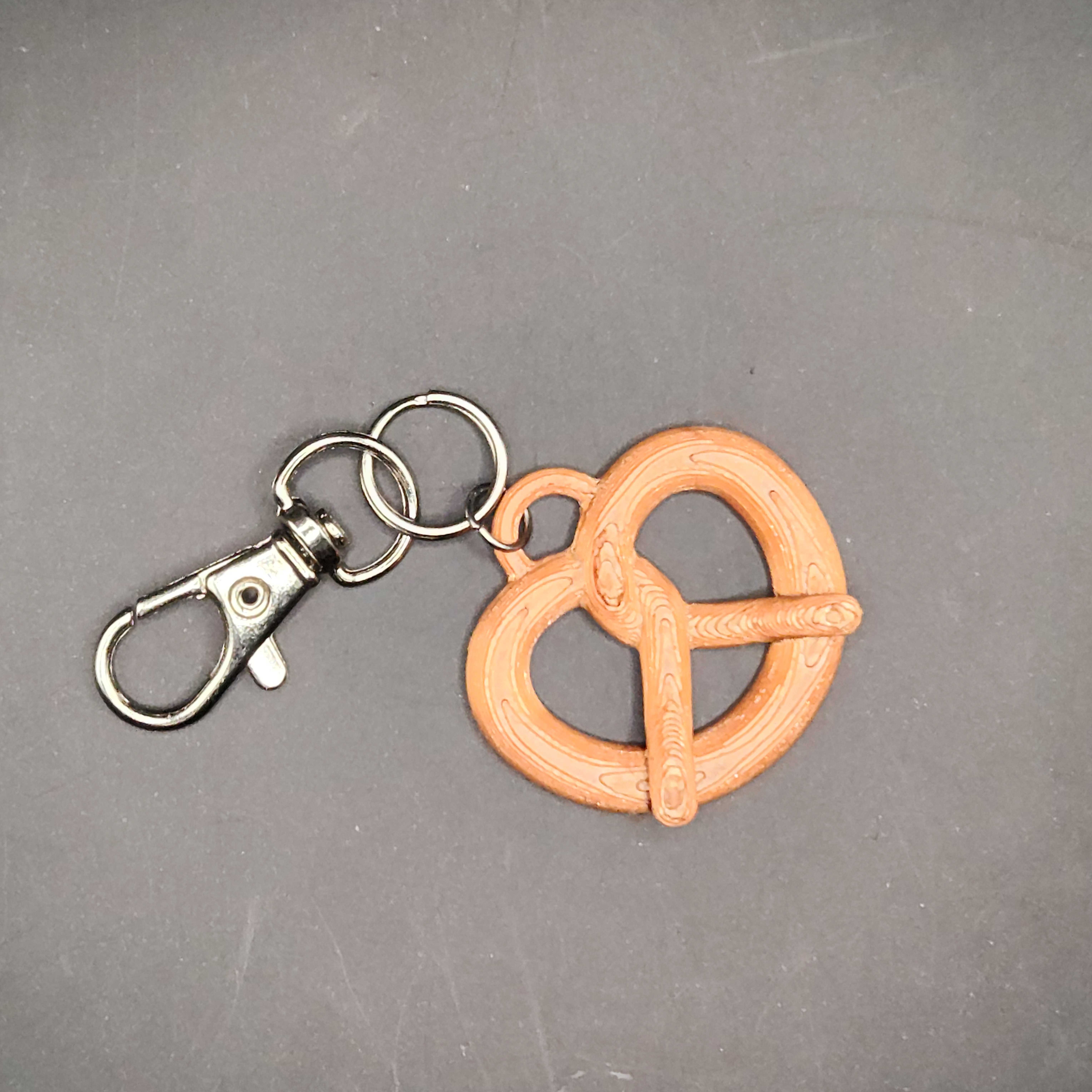 Pretzel Shaped Hologram Bag Charm