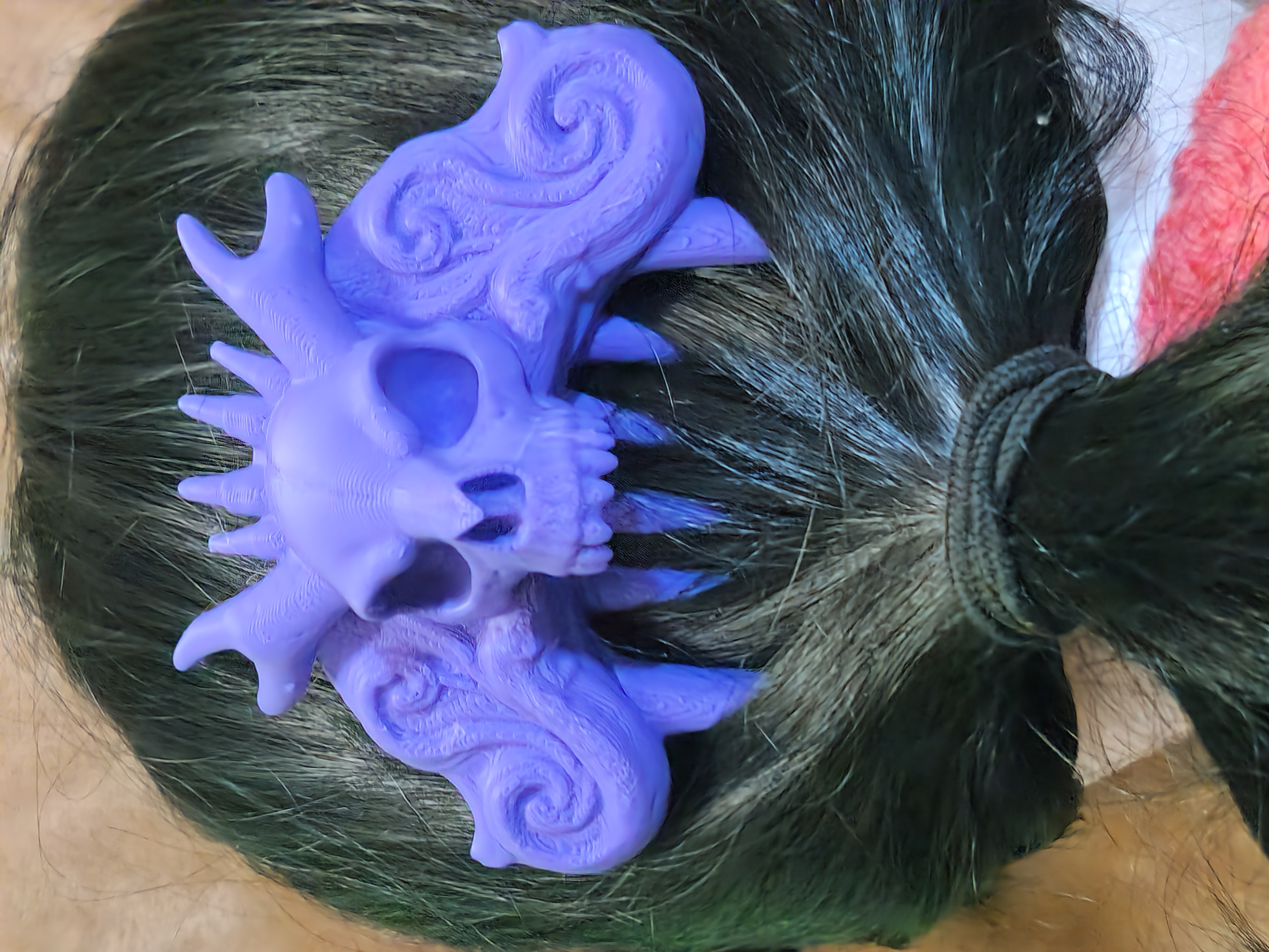 Dragon Demon Skull Halloween Hair Comb