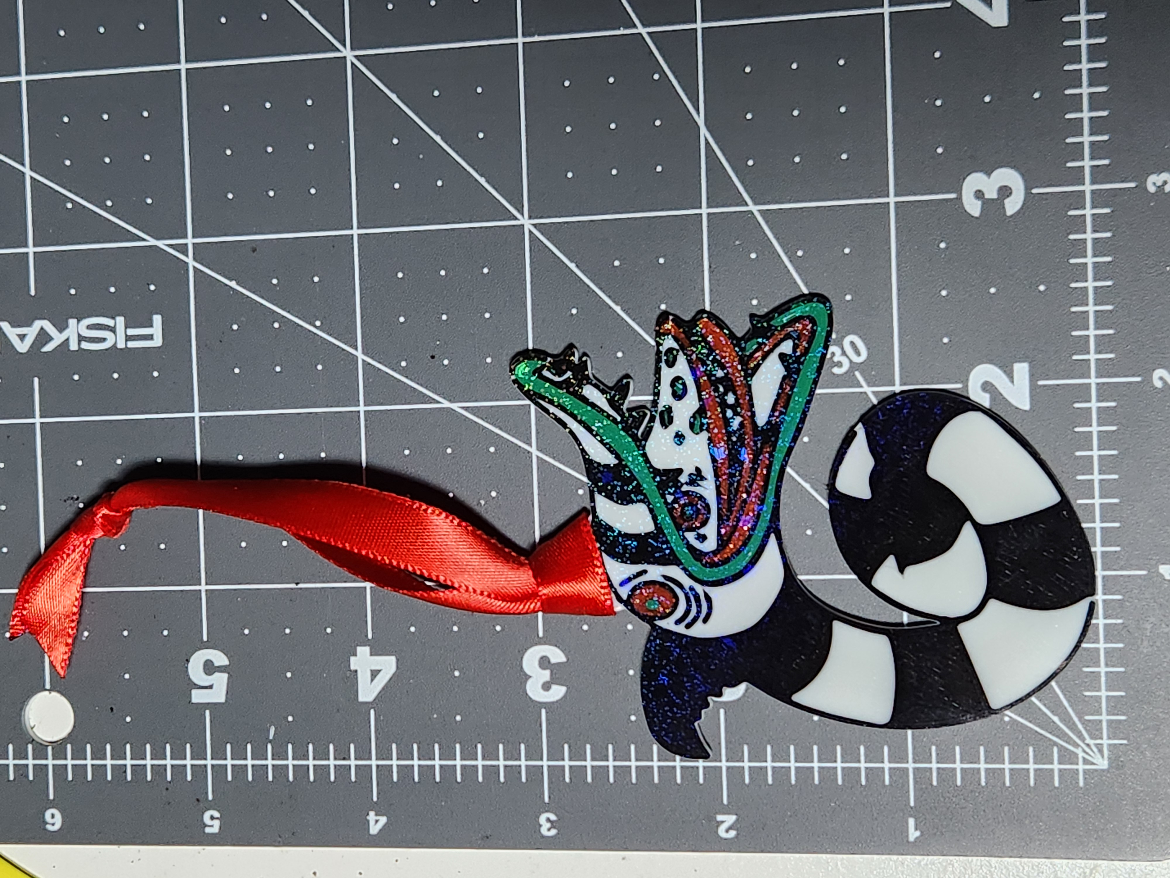 Hologram Beetlejuice Sandworm Ornament