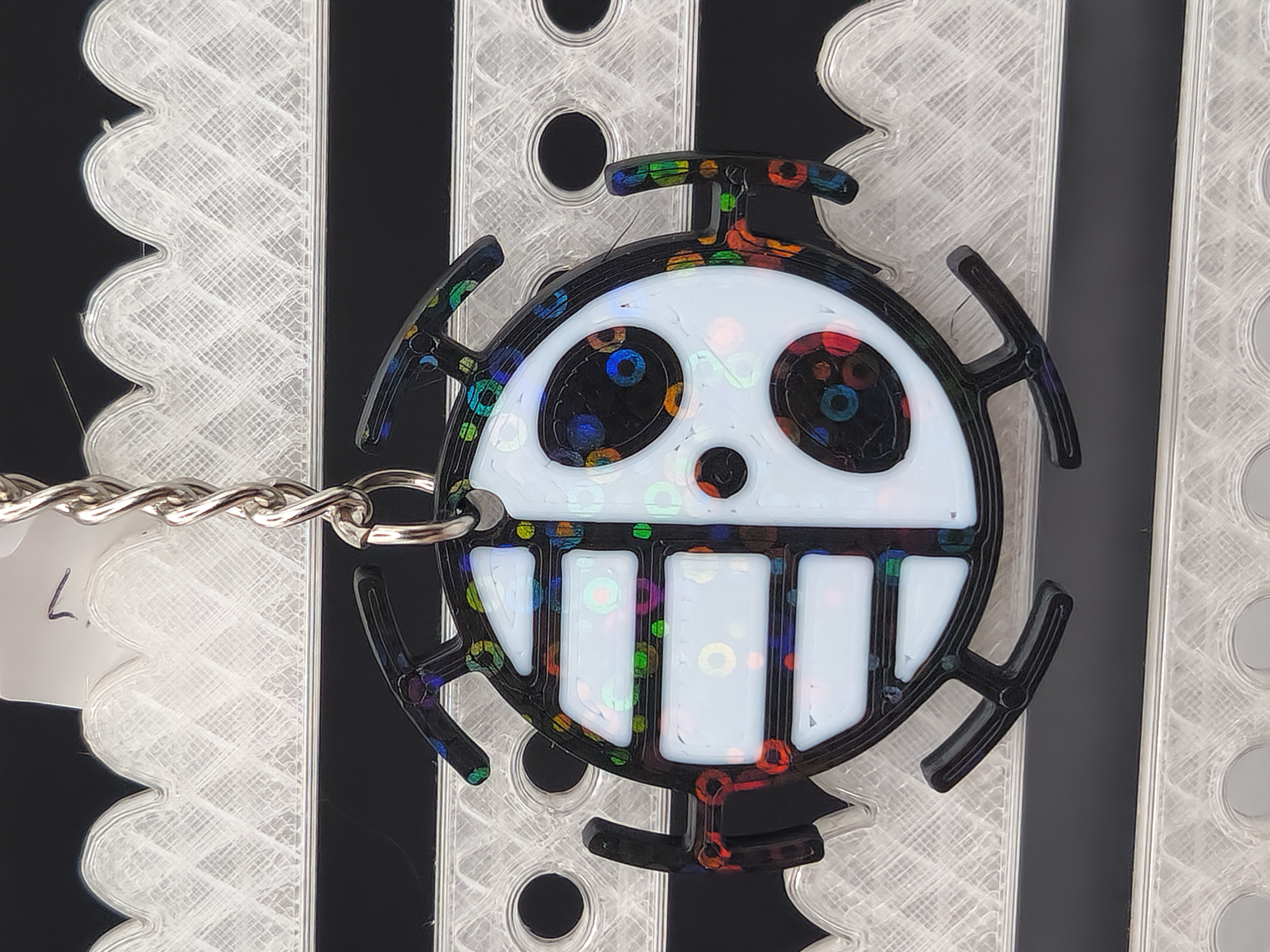 Trafalgar Law Jolly Roger One Piece Keychain Bag Charm 3D Printed Accessory