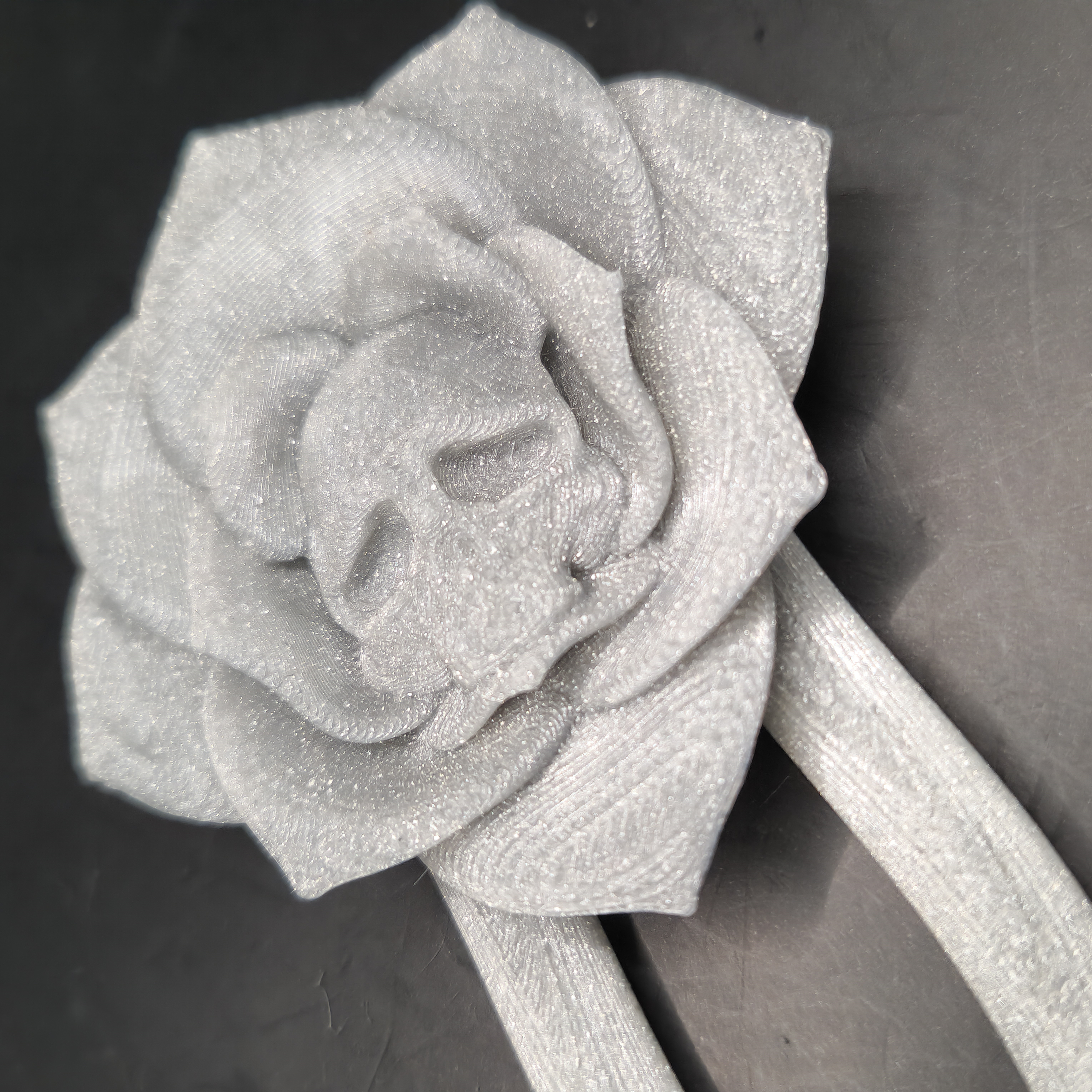 3D Printed Skull Rose Hair Pin Hair Stick