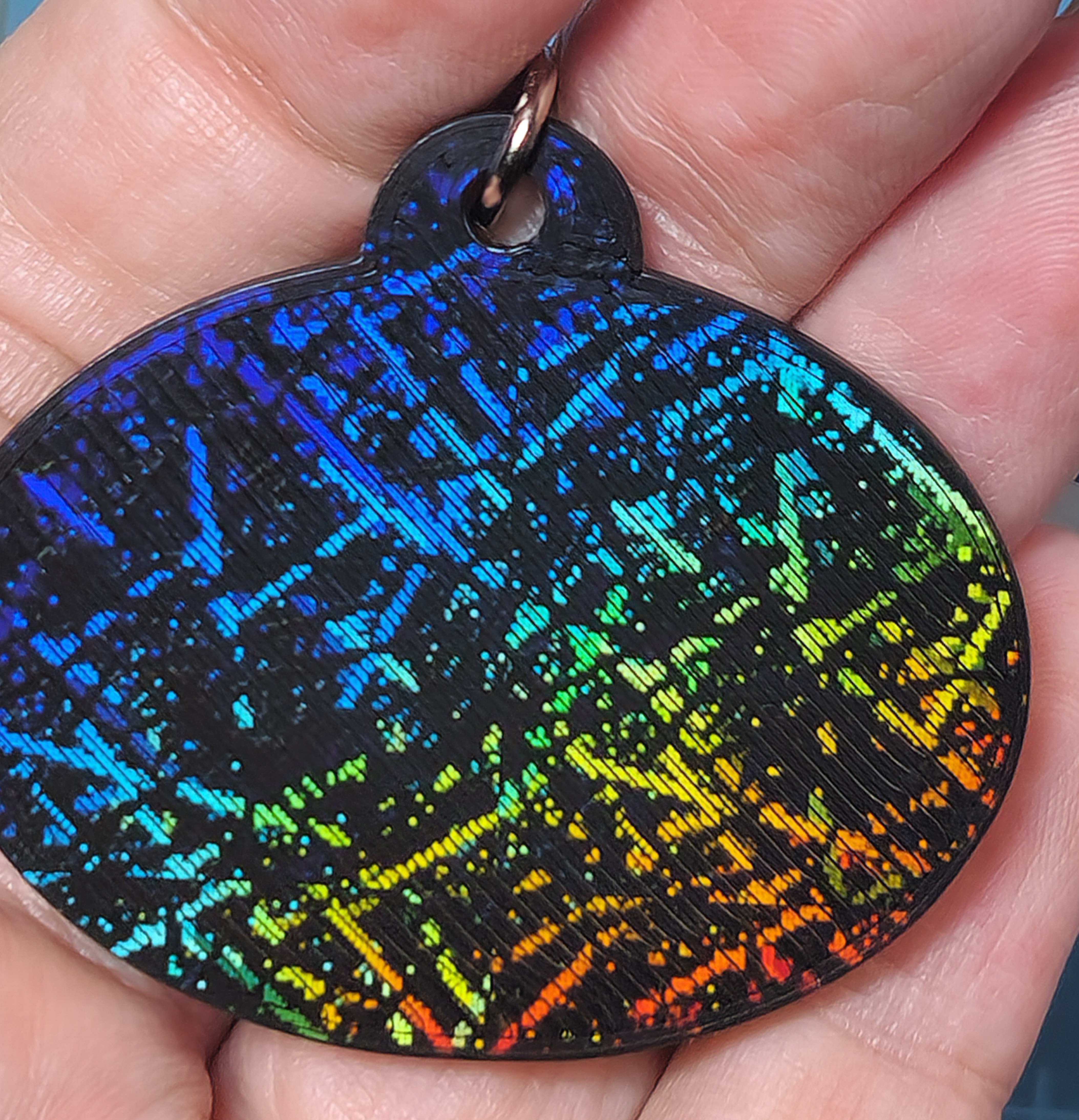 Batman Logo Keychain with Holograms 