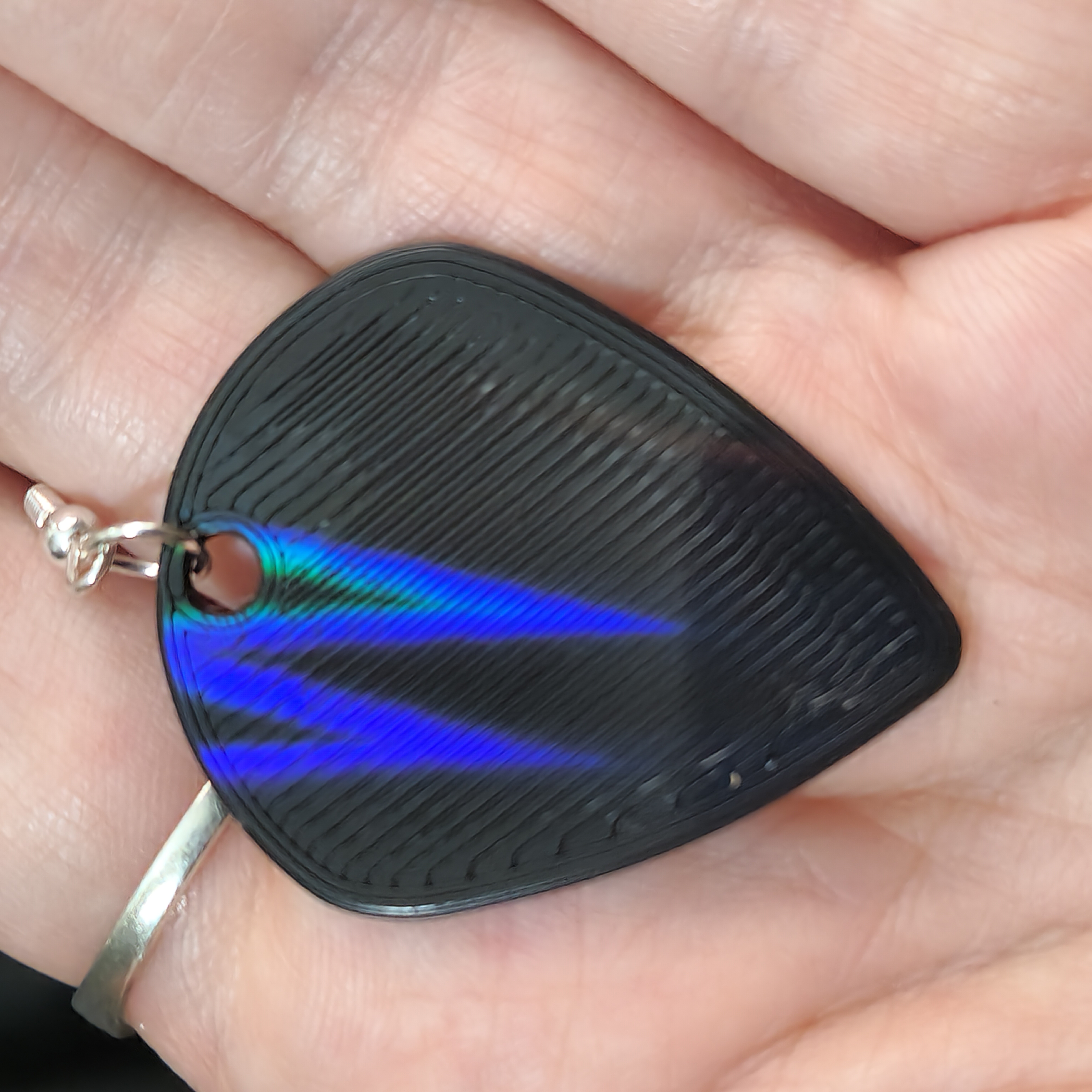 Ozzy Osbourne Guitar Pick Hologram Earrings
