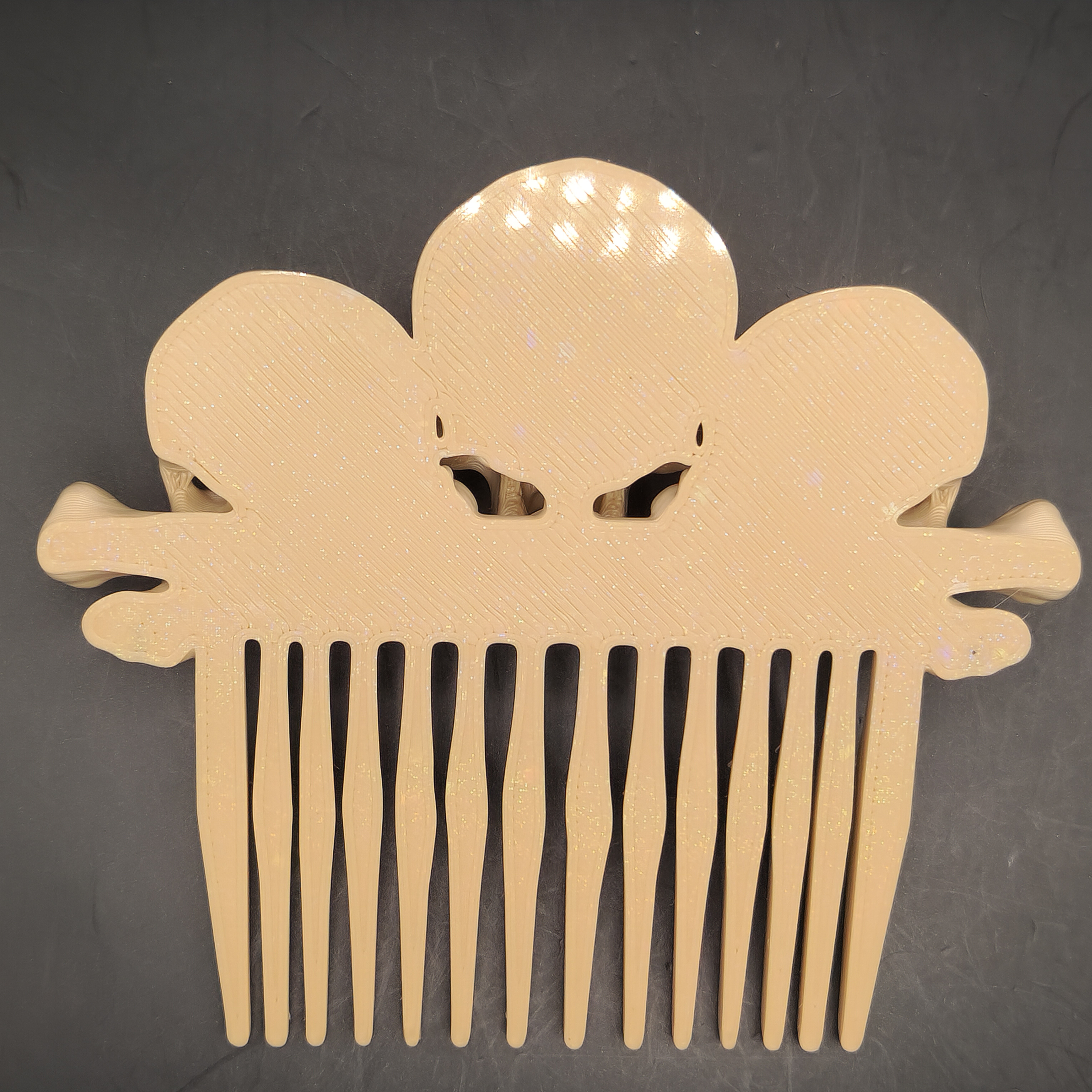 Halloween Goth Skull and Bones Decorative Hair Comb