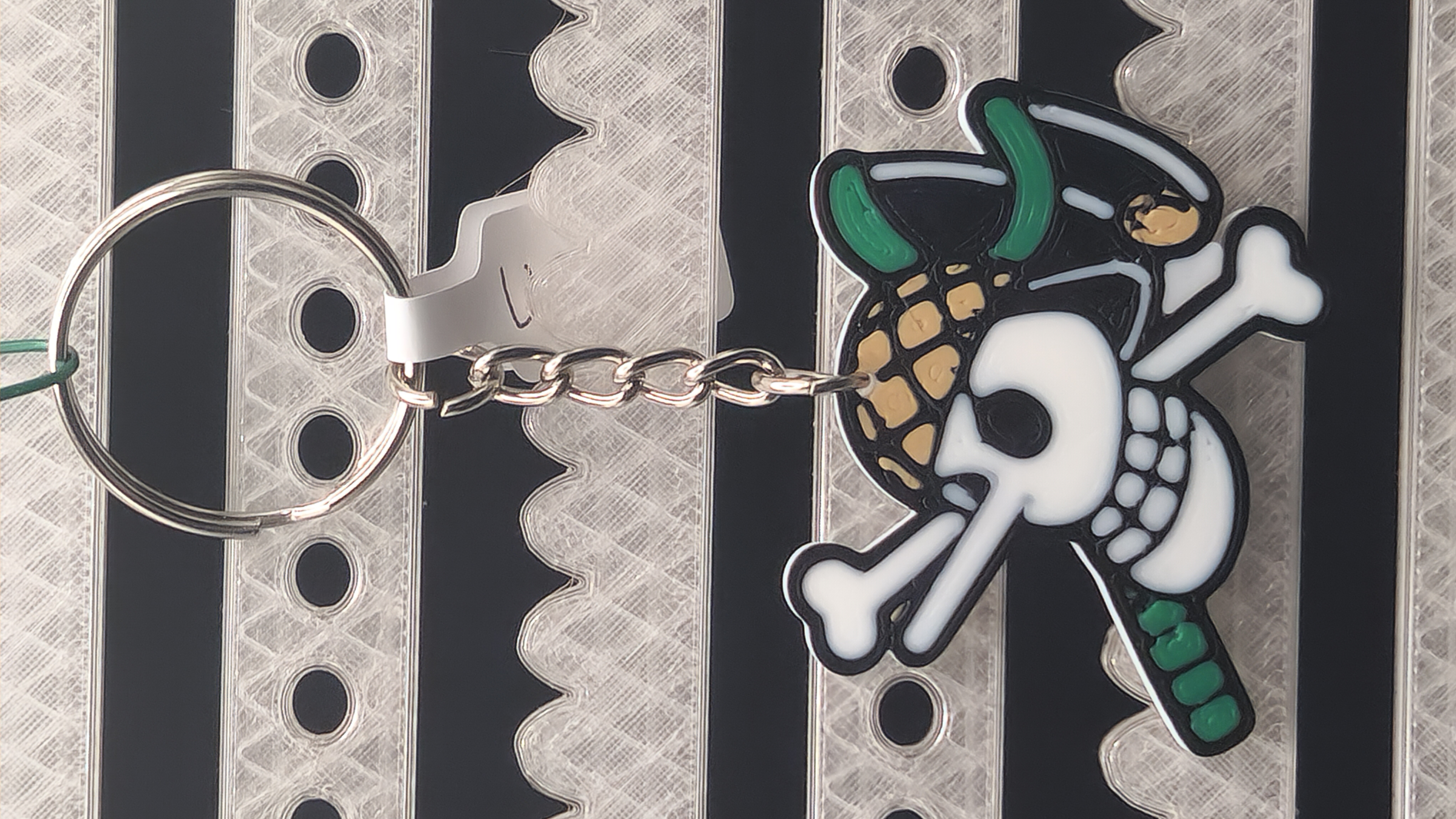 Hologram Usopp Straw Hats Sniper Keychain 3D printed Accessory