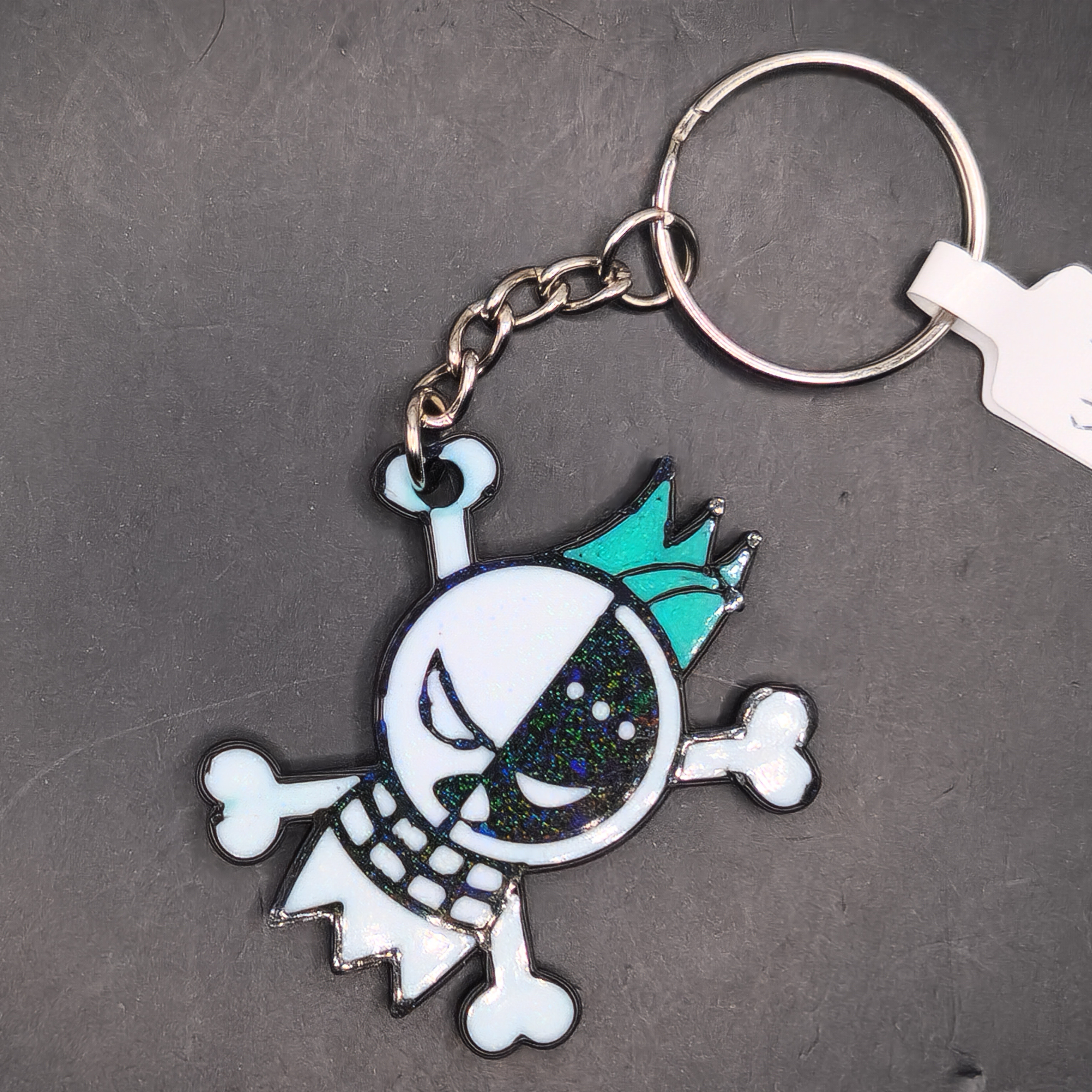 Hologram Cyborg Franky Straw Hats Pirates Keychain 3d Printed Accessory