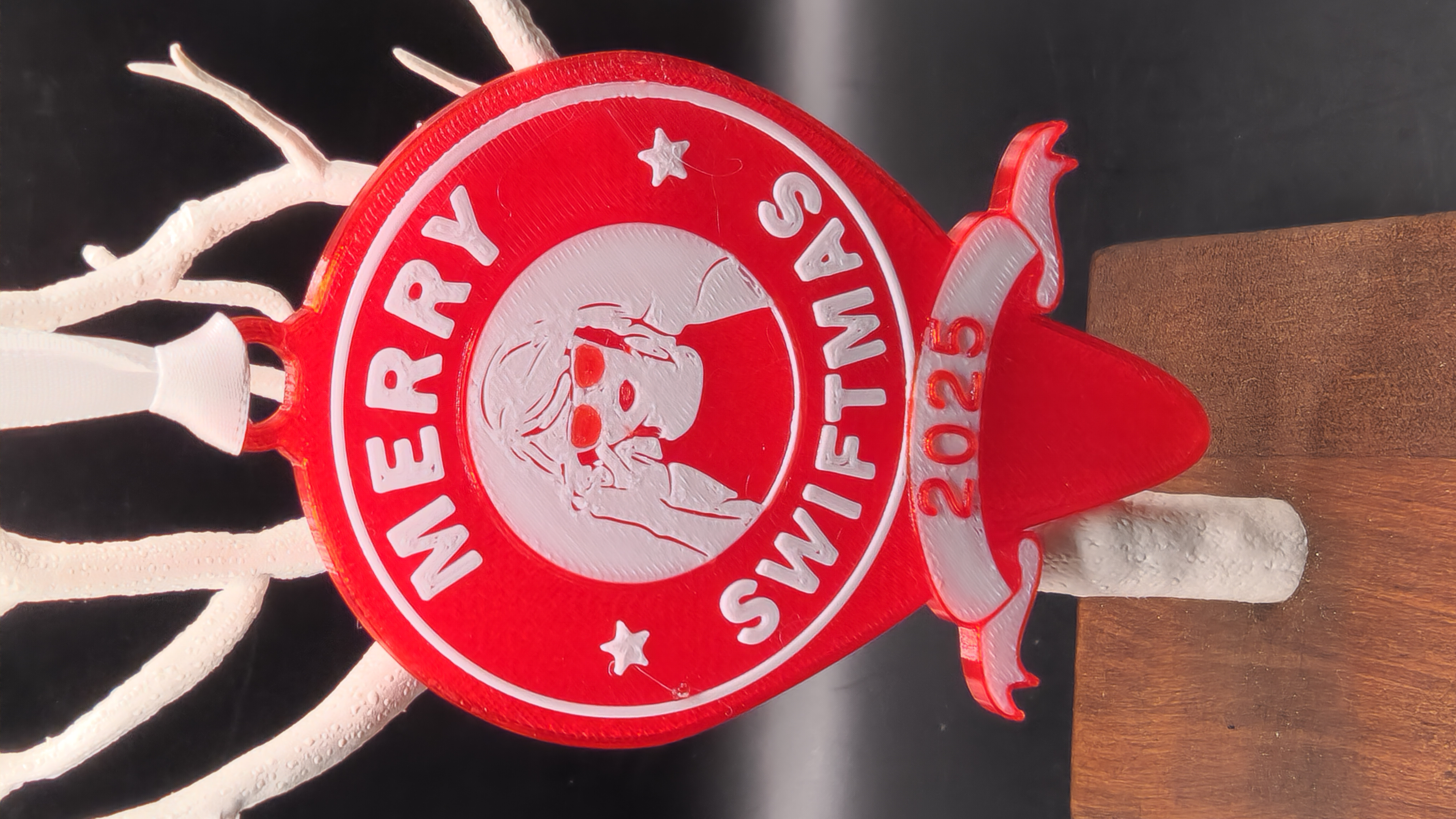 Merry Switmas 2025 Taylor Swift Ornament 3D Printed Decor