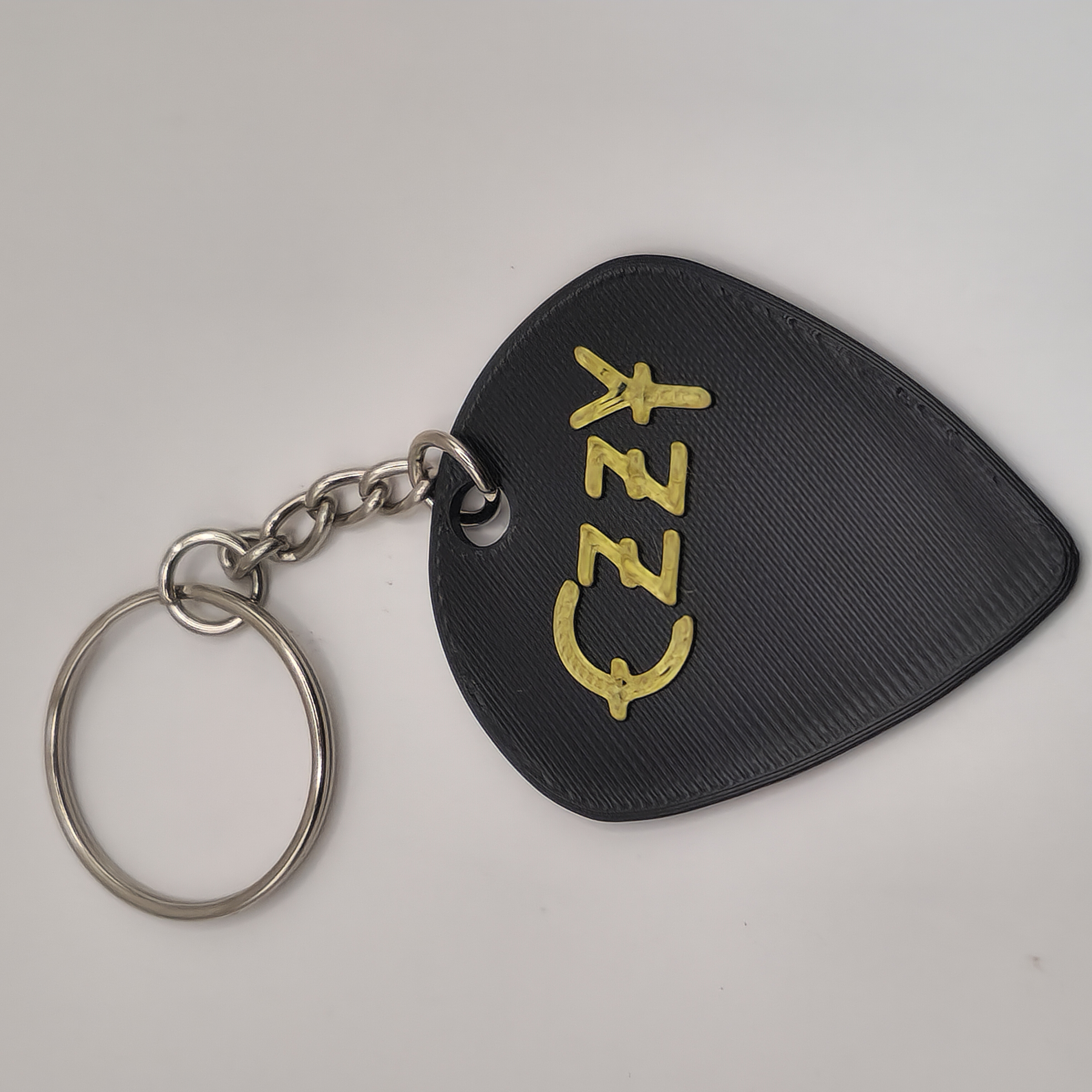 Ozzy Osbourne Guitar Pick Hologram Keychain