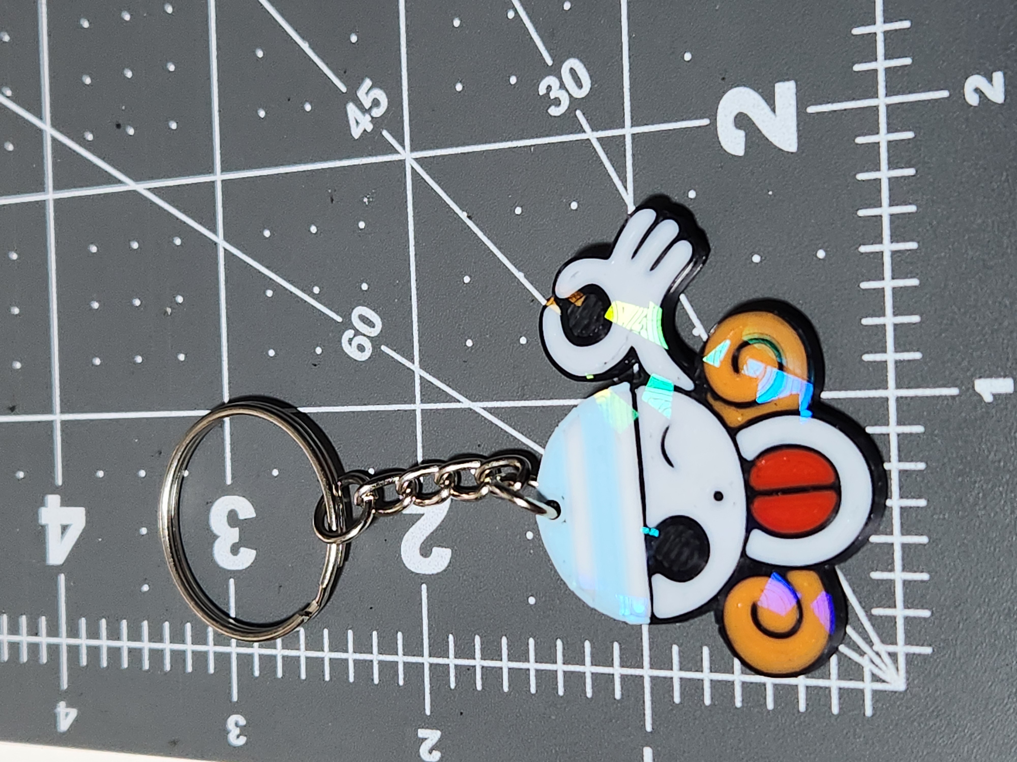 Hologram Nami One Piece Straw Hats Keychain Bag Charm