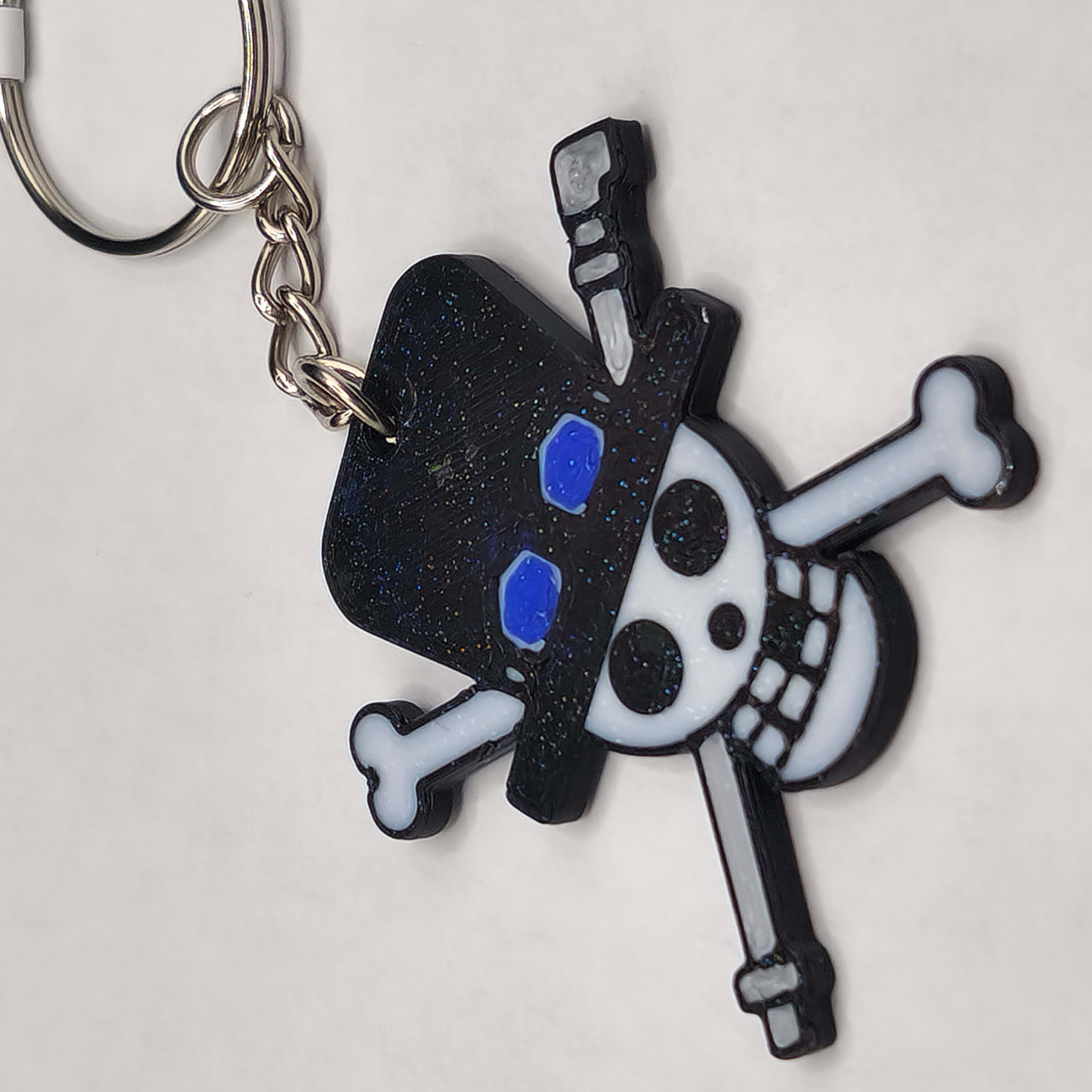 Hologram Sabo Jolly Roger One Piece Keychain