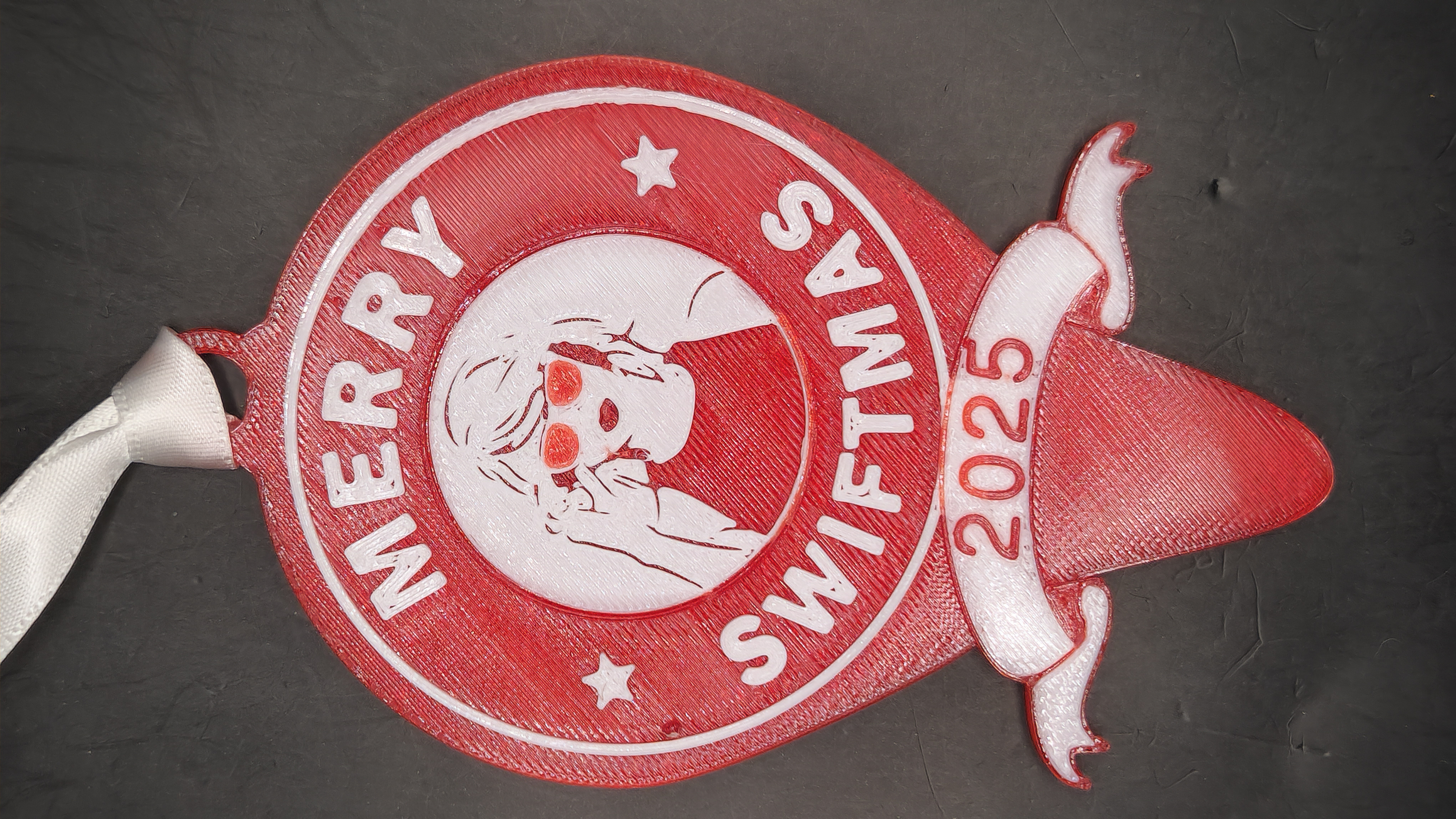 Merry Switmas 2025 Taylor Swift Ornament 3D Printed Decor