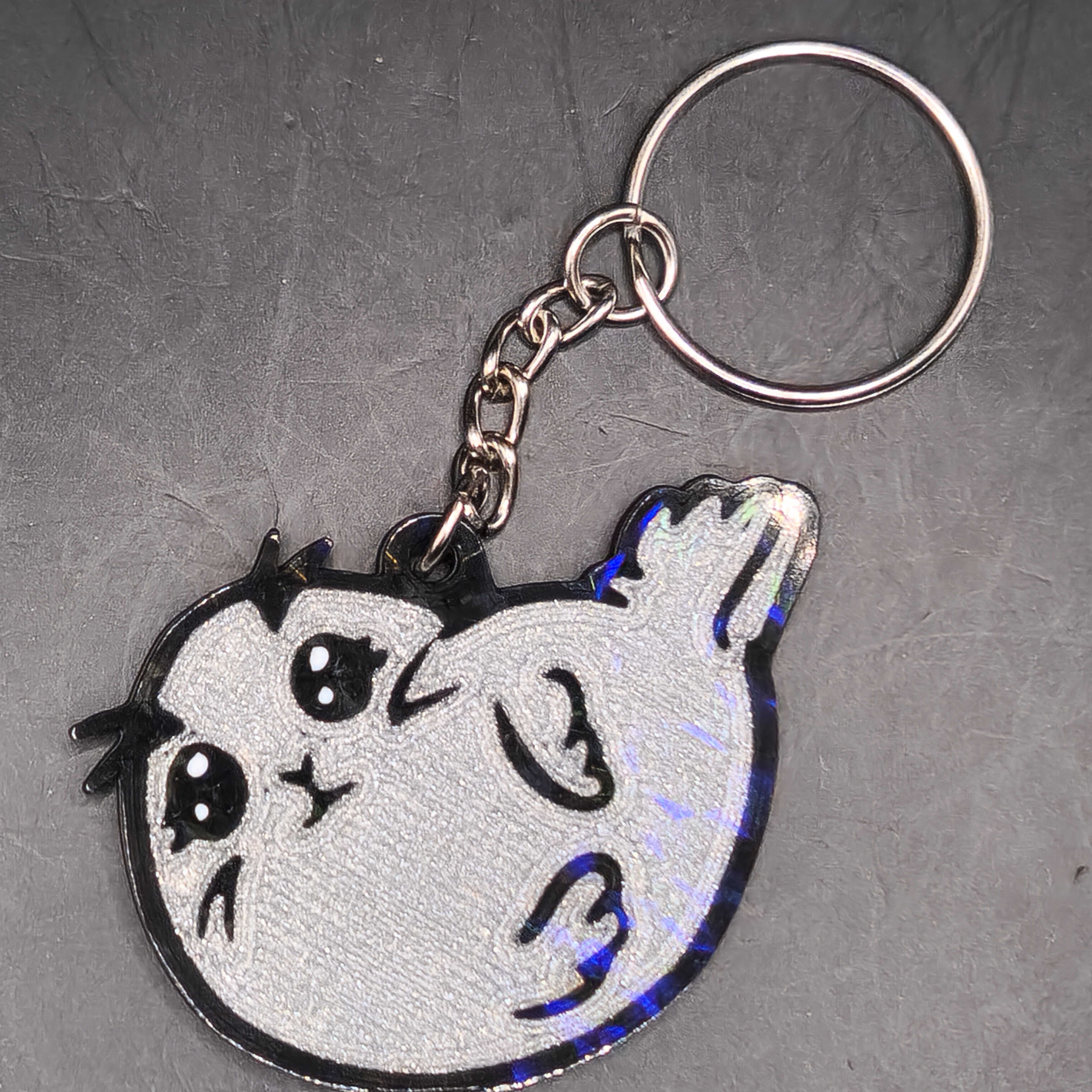 Cute, Hologram Seal Keychain 3D Printed Bag Charm
