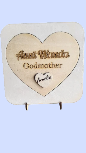 Will you be my... Godmother/ Father/ Parents Plaque keepsake