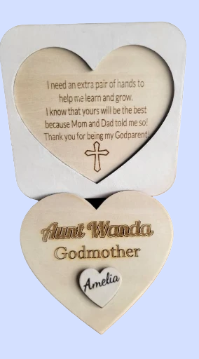 Will you be my... Godmother/ Father/ Parents Plaque keepsake