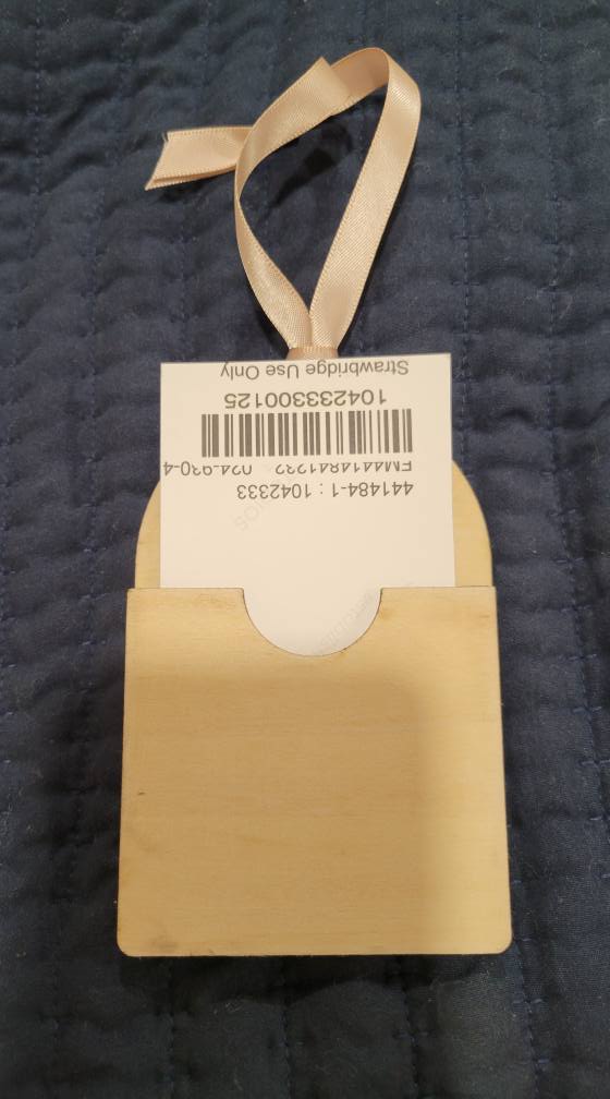 Wooden Photo 2025 ornament