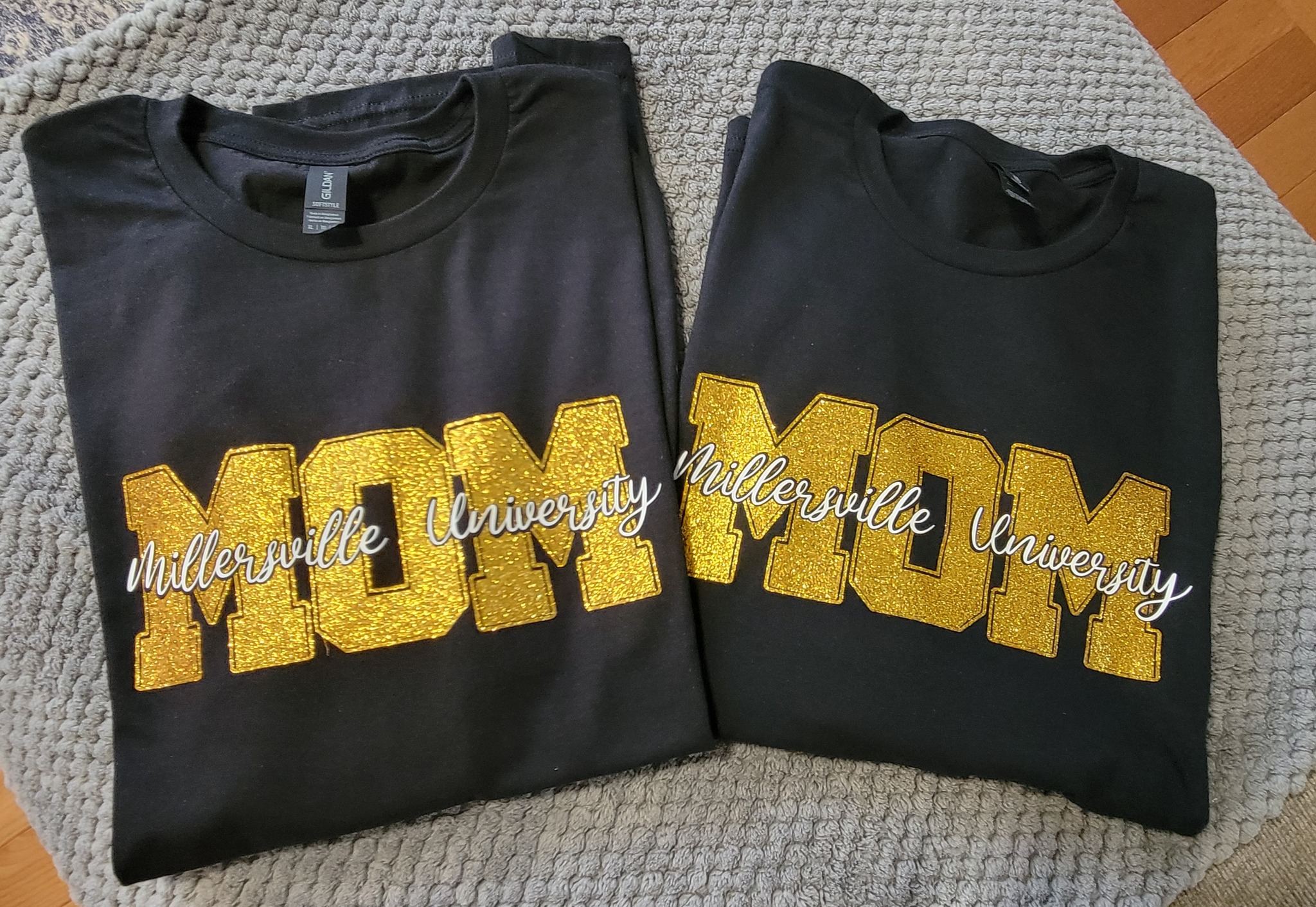 MOM University Glitter Shirt