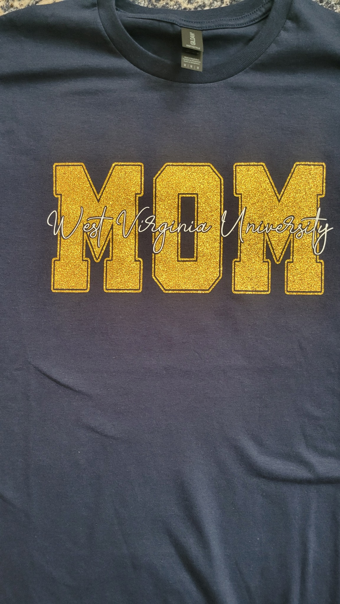 MOM University Glitter Shirt