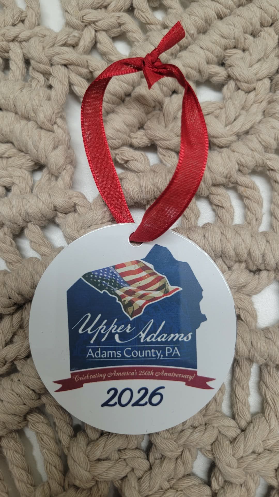 250th Upper Adams Celebration Ornament