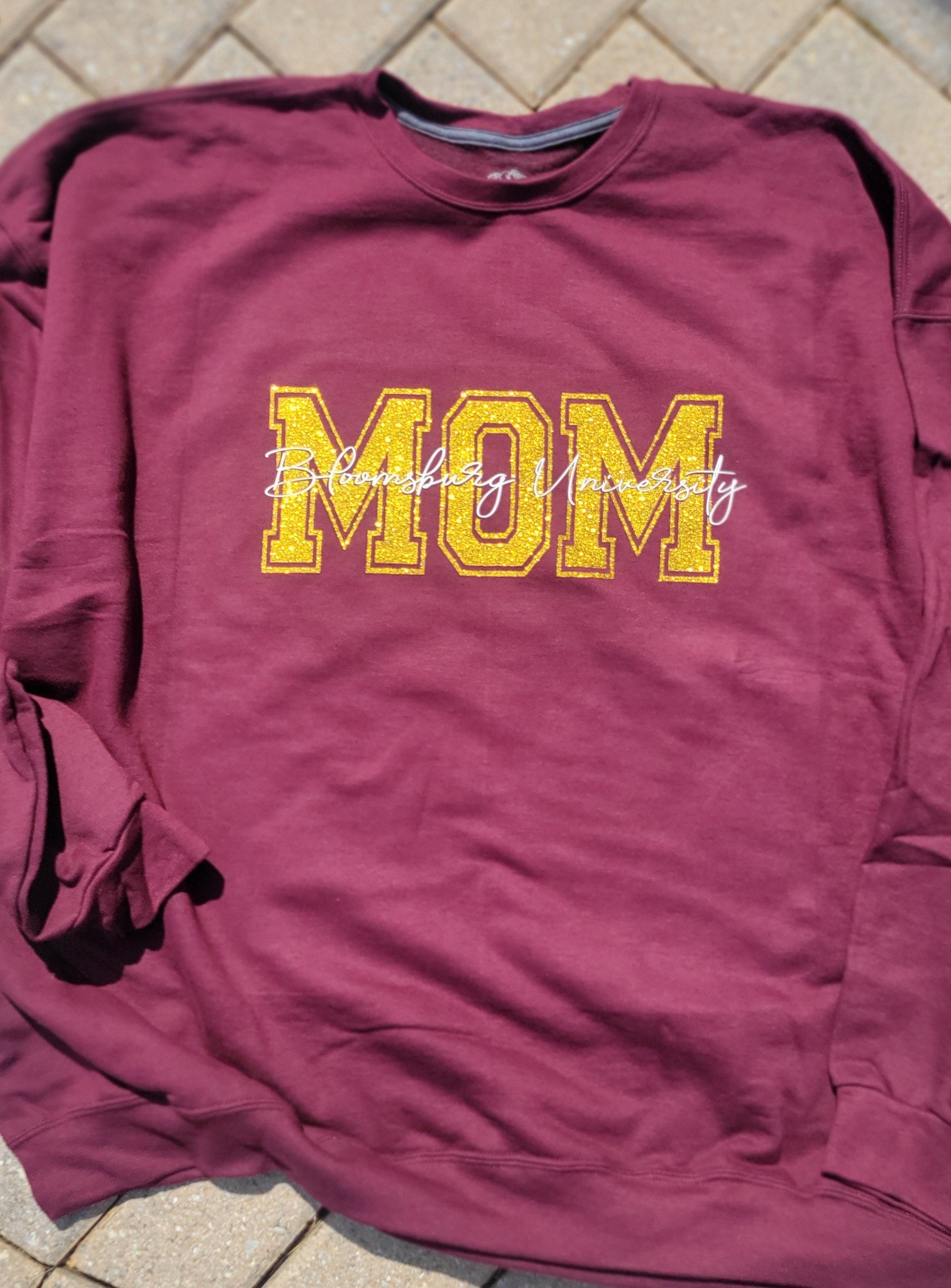 MOM University Glitter Shirt