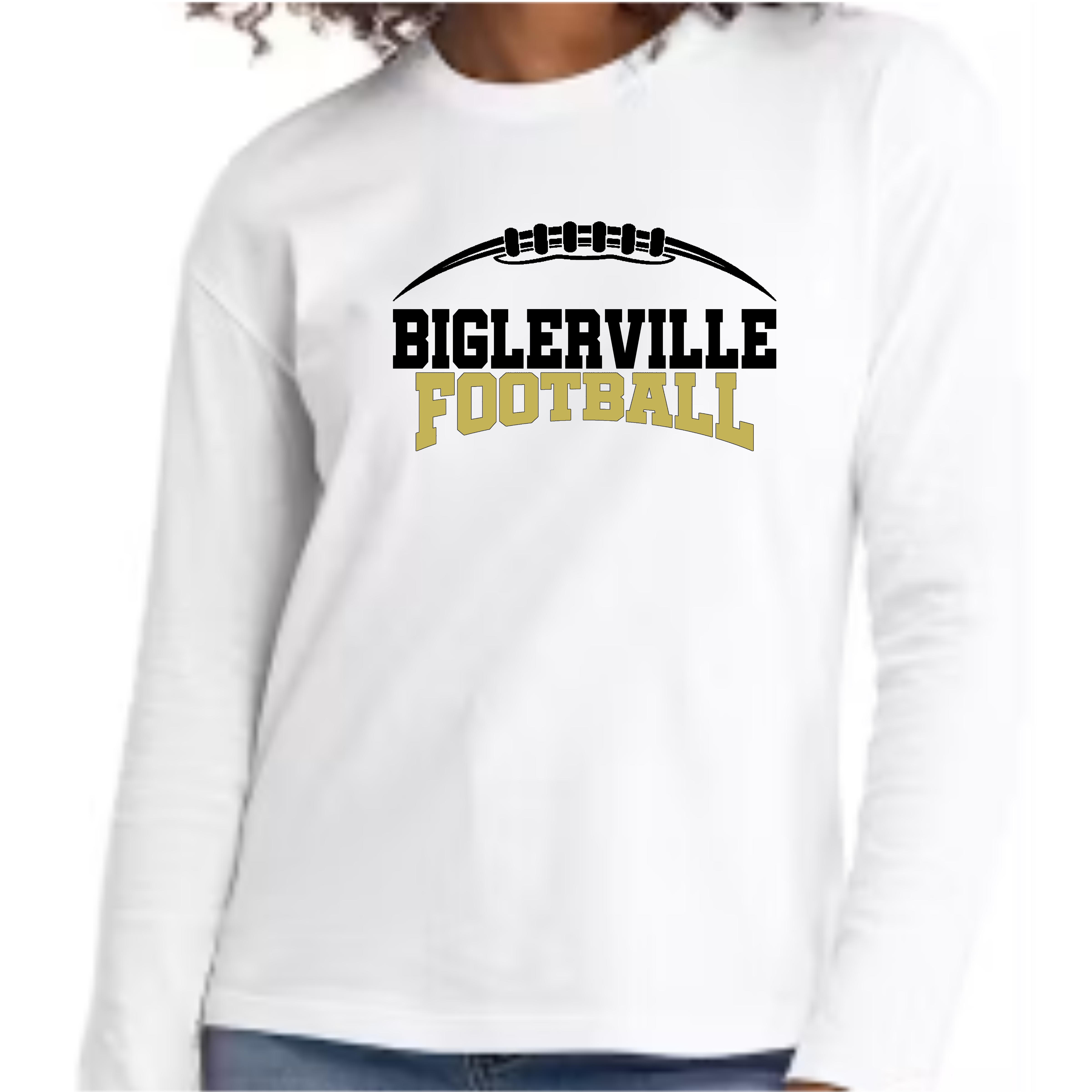 Biglerville Canners Football Long Sleeve Ladies Cut Tee