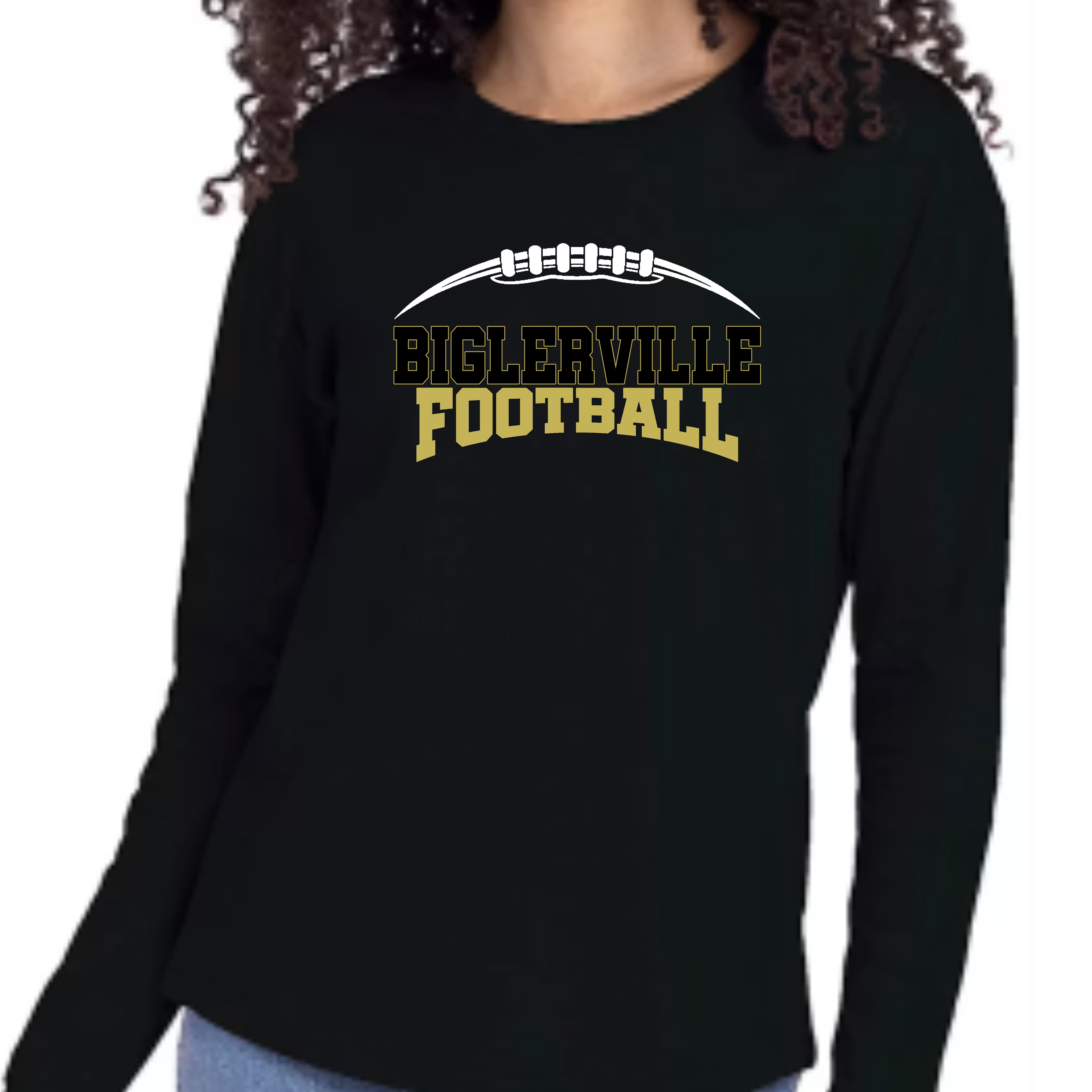 Biglerville Canners Football Long Sleeve Ladies Cut Tee