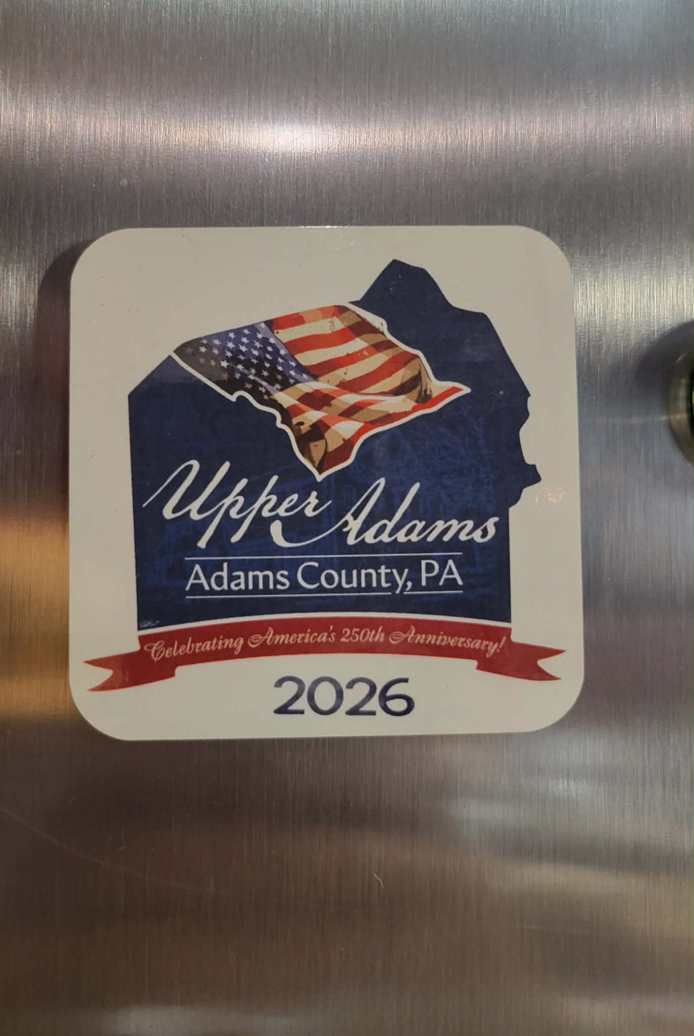 250th Upper Adams Celebration Fridge Magnet