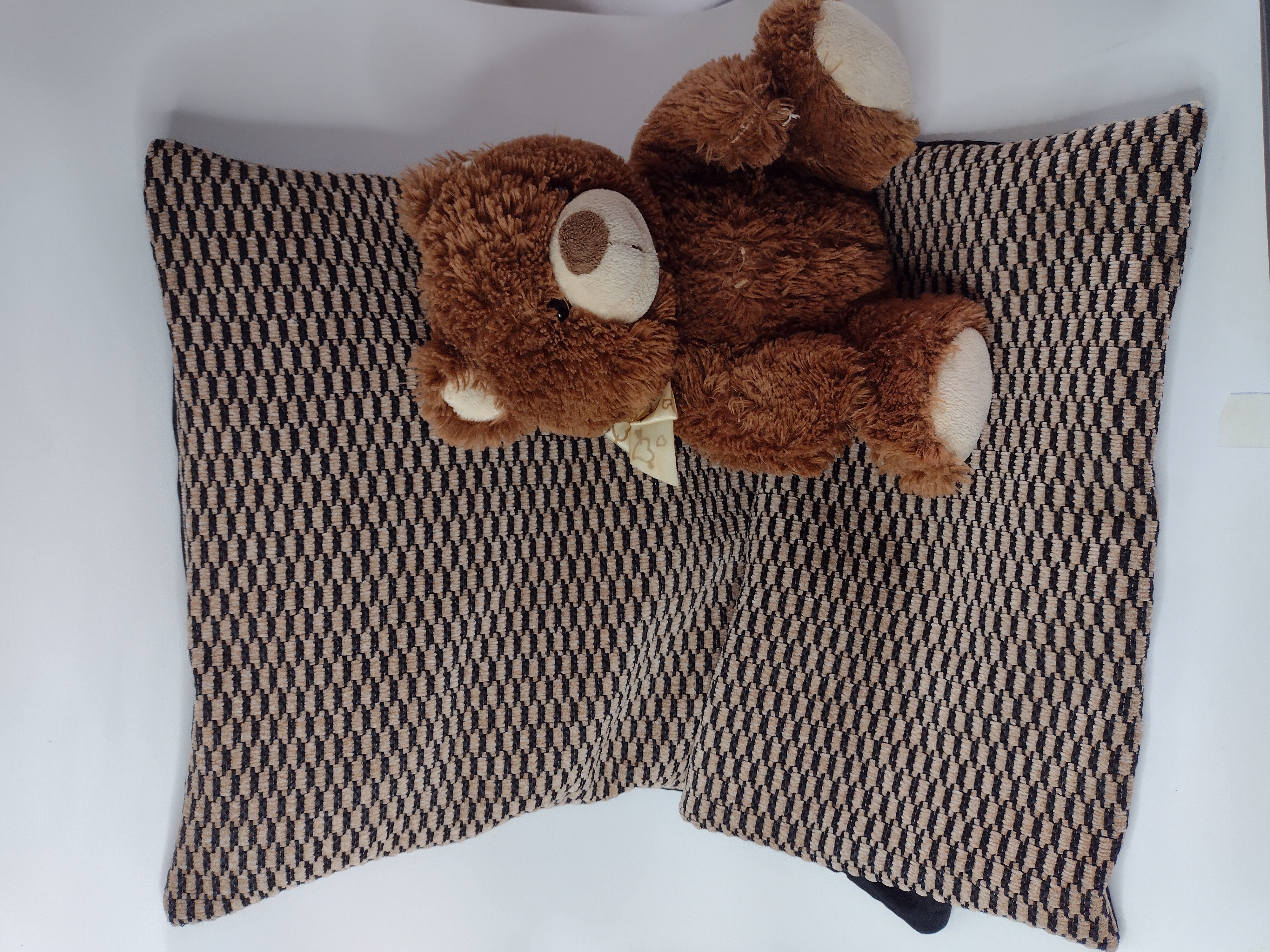 Luxury brown cushion covers.