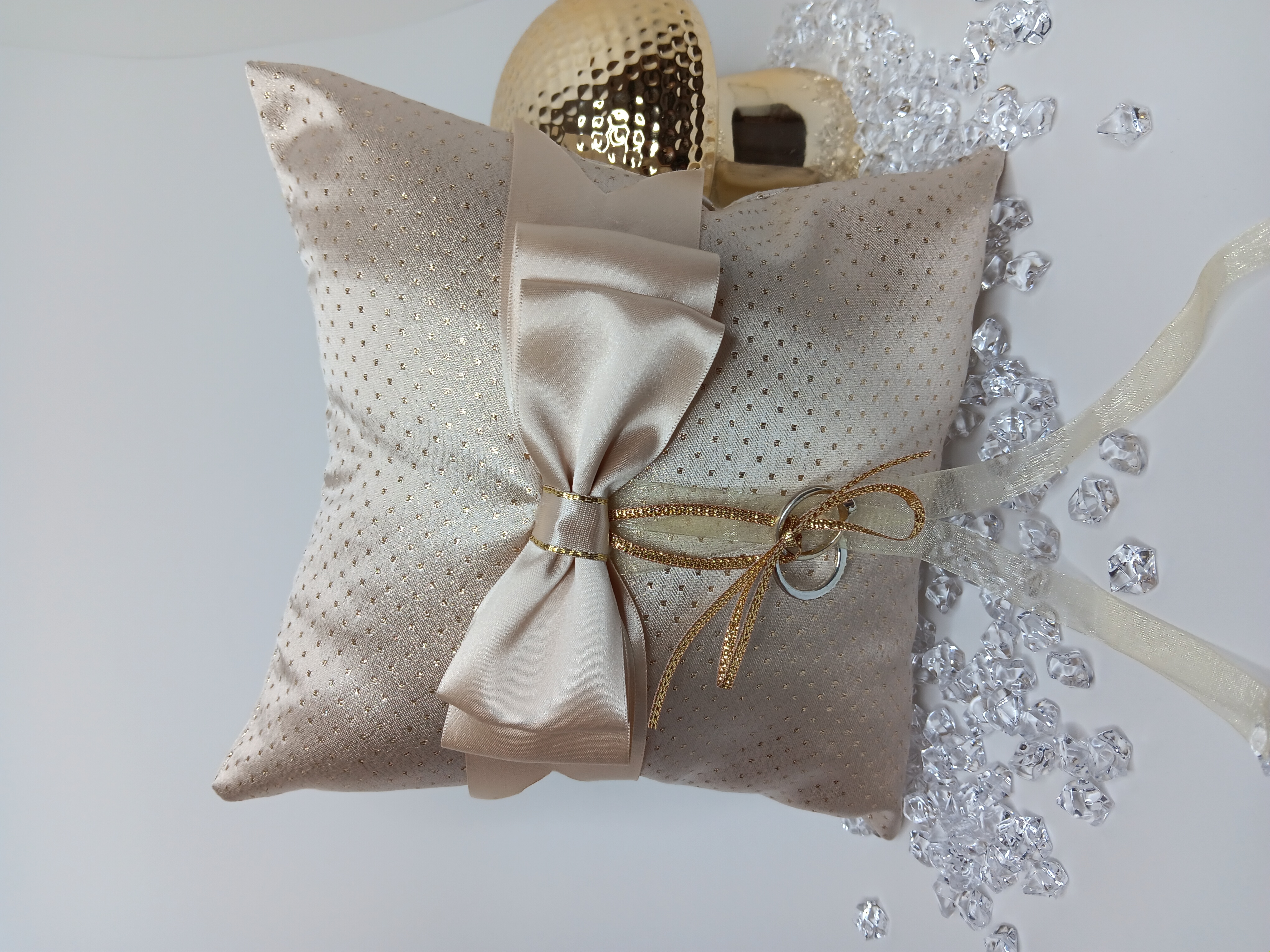 Elegant Satin Ring Bearer Pillow
