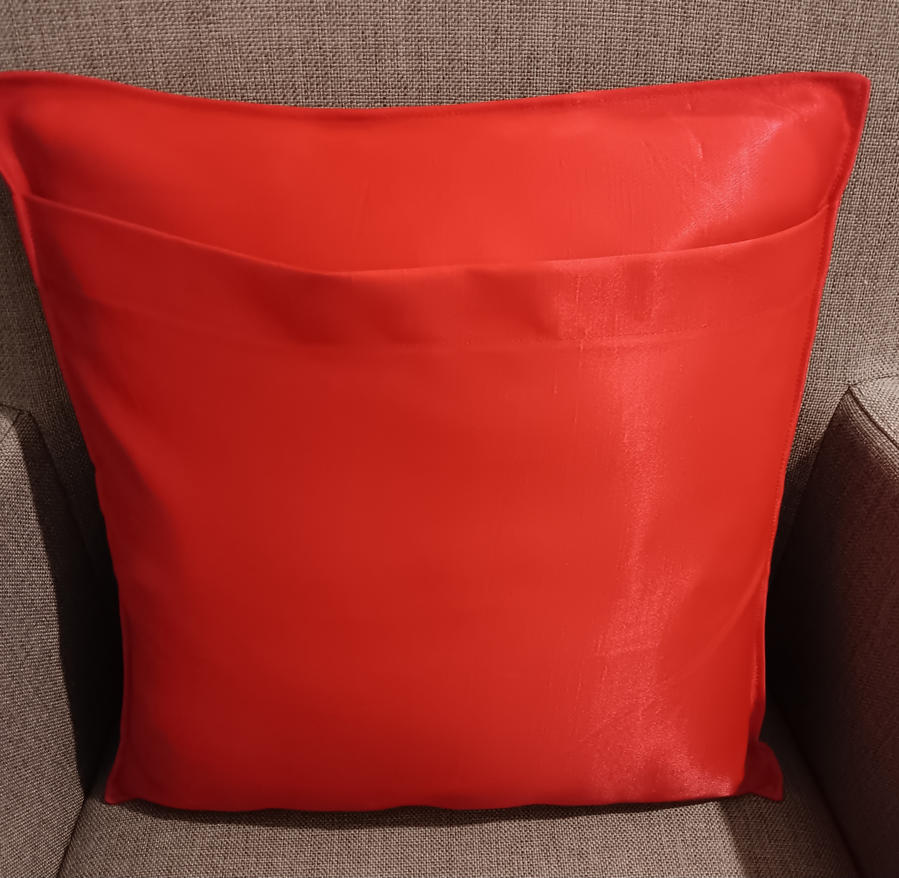 Red Satin Pillow