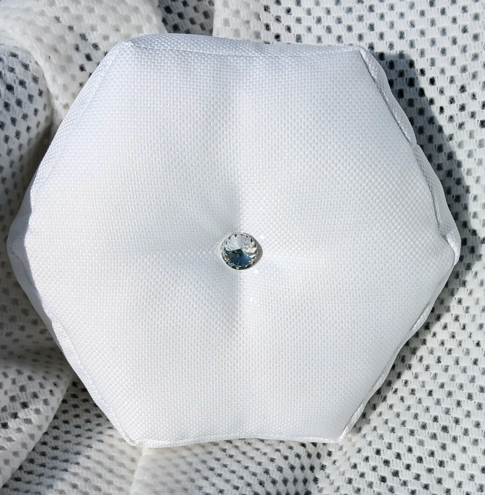 White Hexagonal Cushions