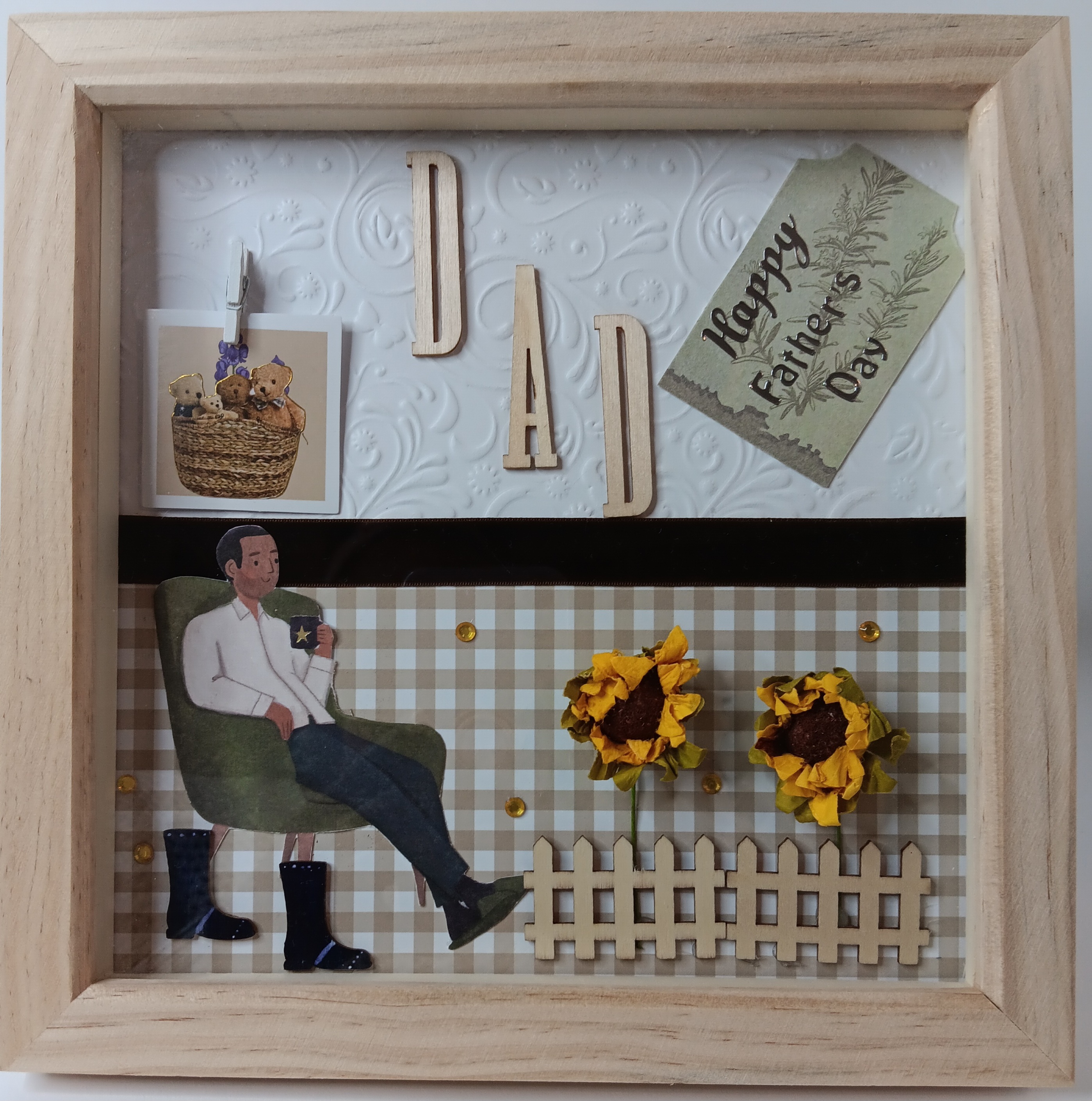Father's Day Shadow Box Decor