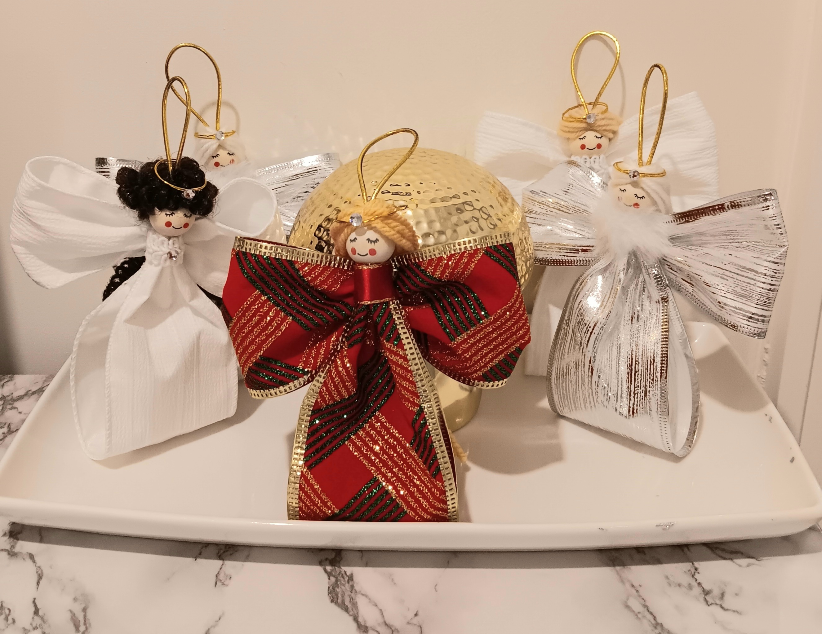 Handmade Angel Christmas Ornaments