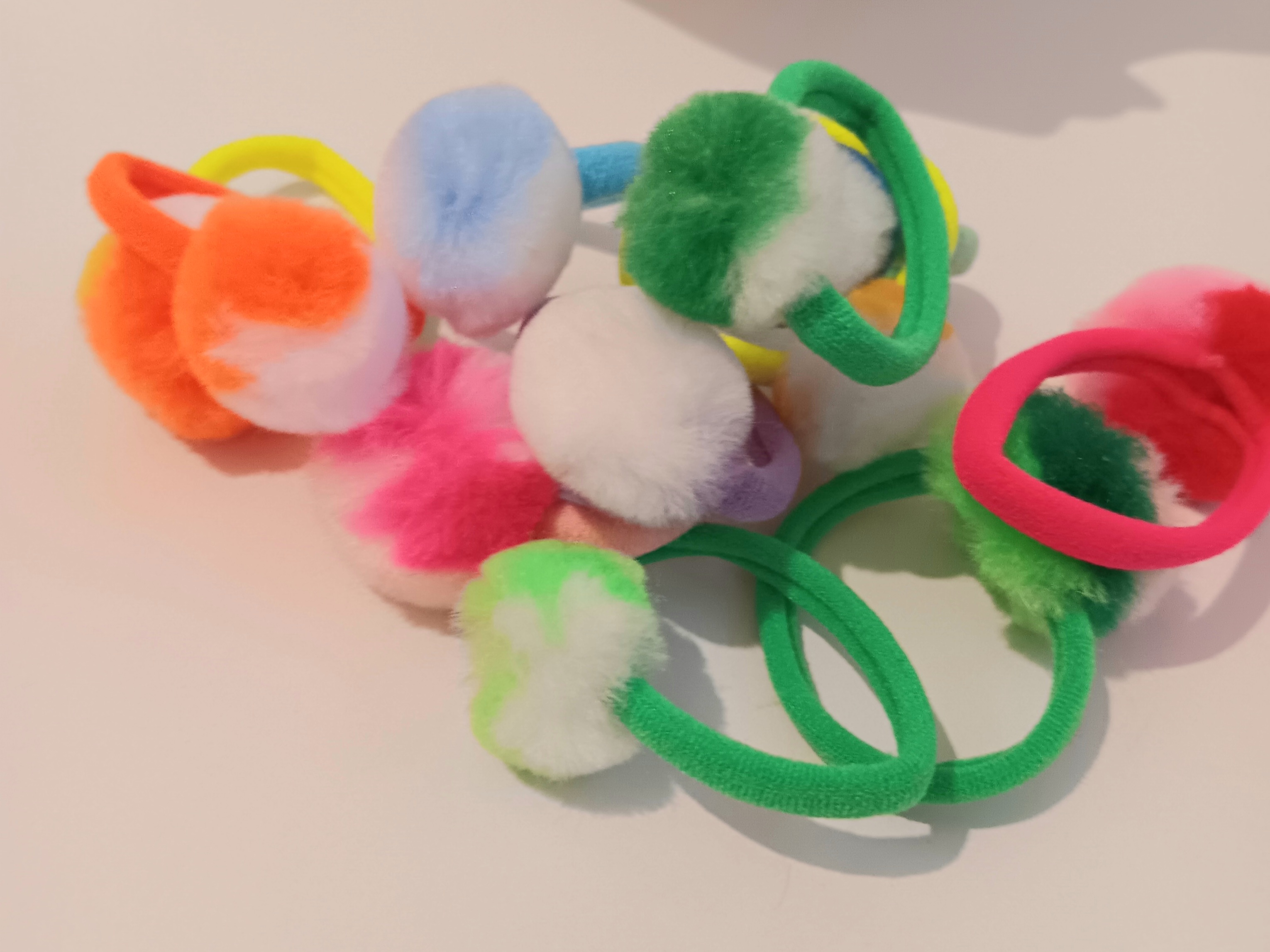 Colorful Fuzzy Hair Ties