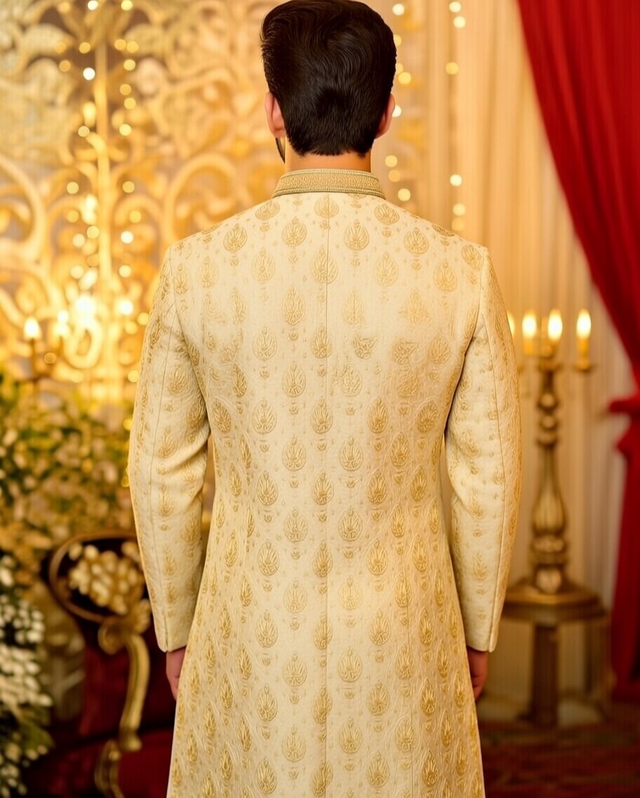 Embroidered Sherwani Set