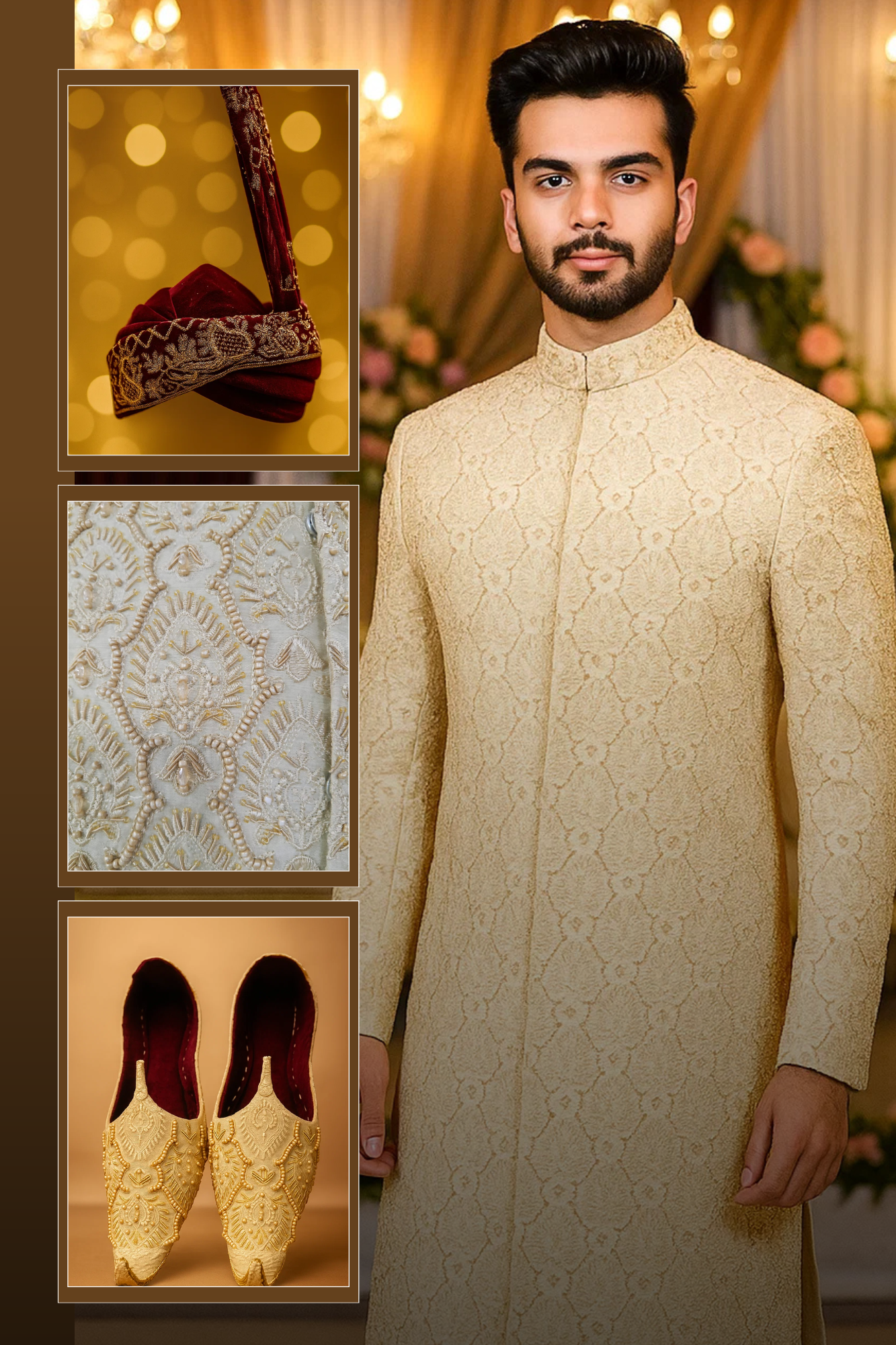 Men's Embroidered Sherwani