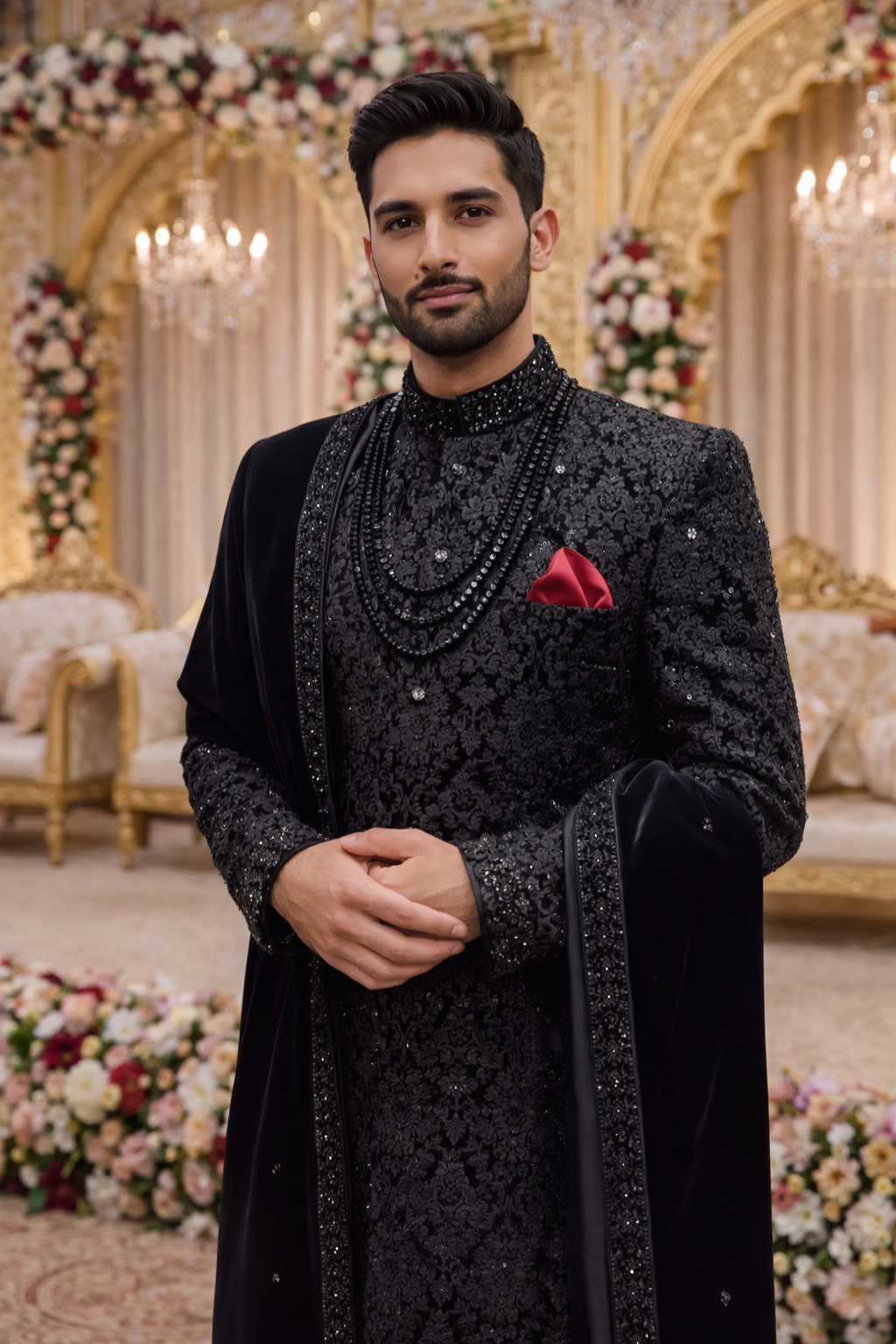 Black Sherwani