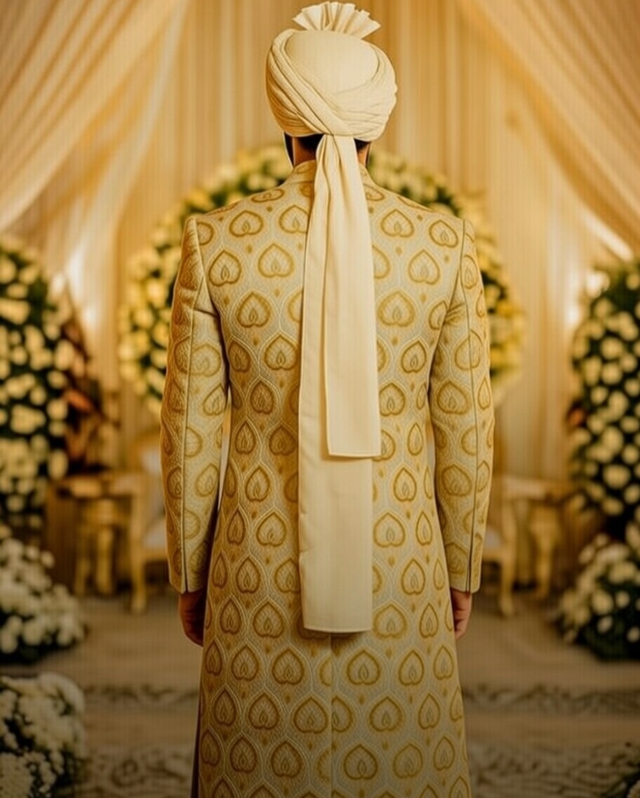 Embroidered Sherwani Set