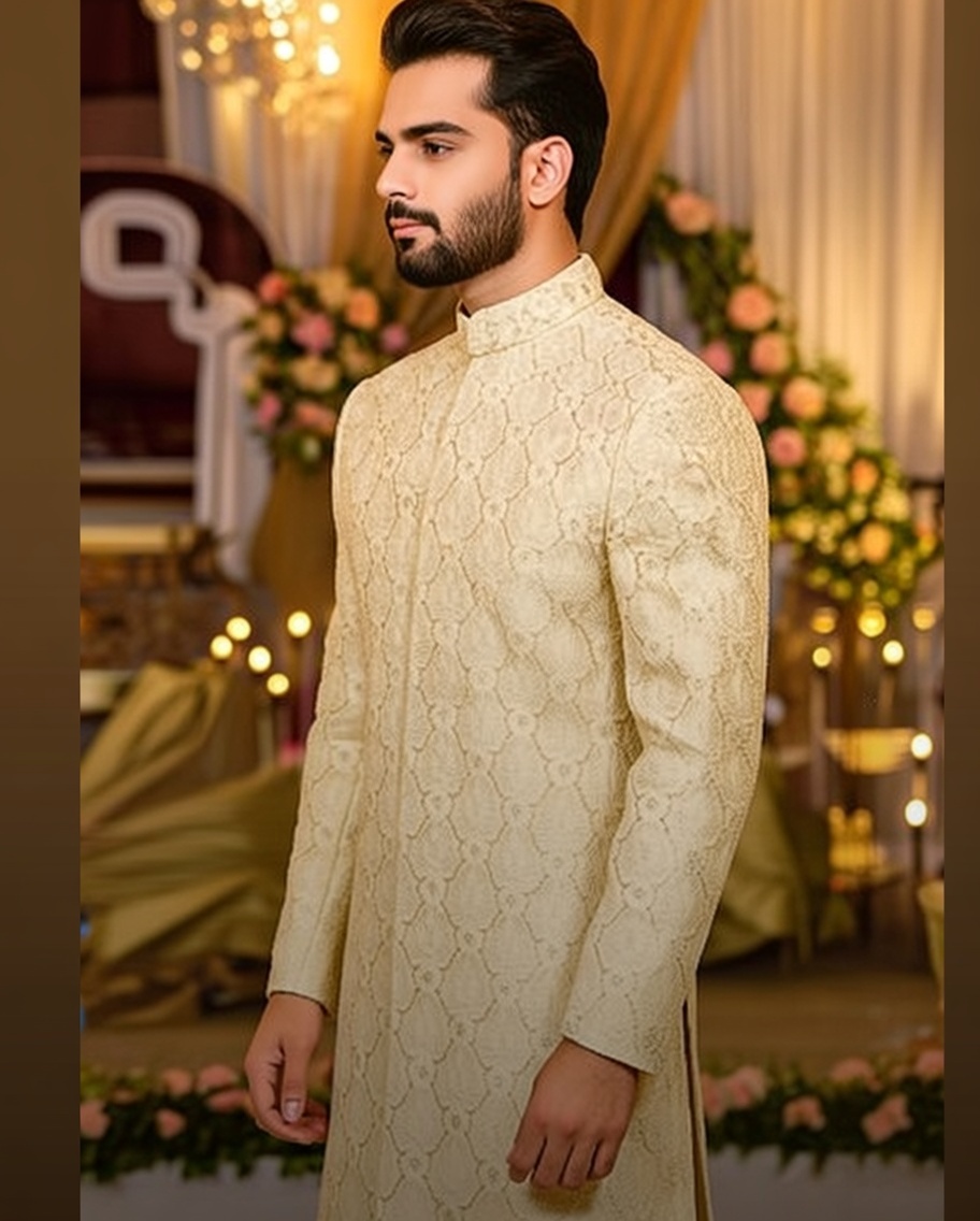 Men's Embroidered Sherwani