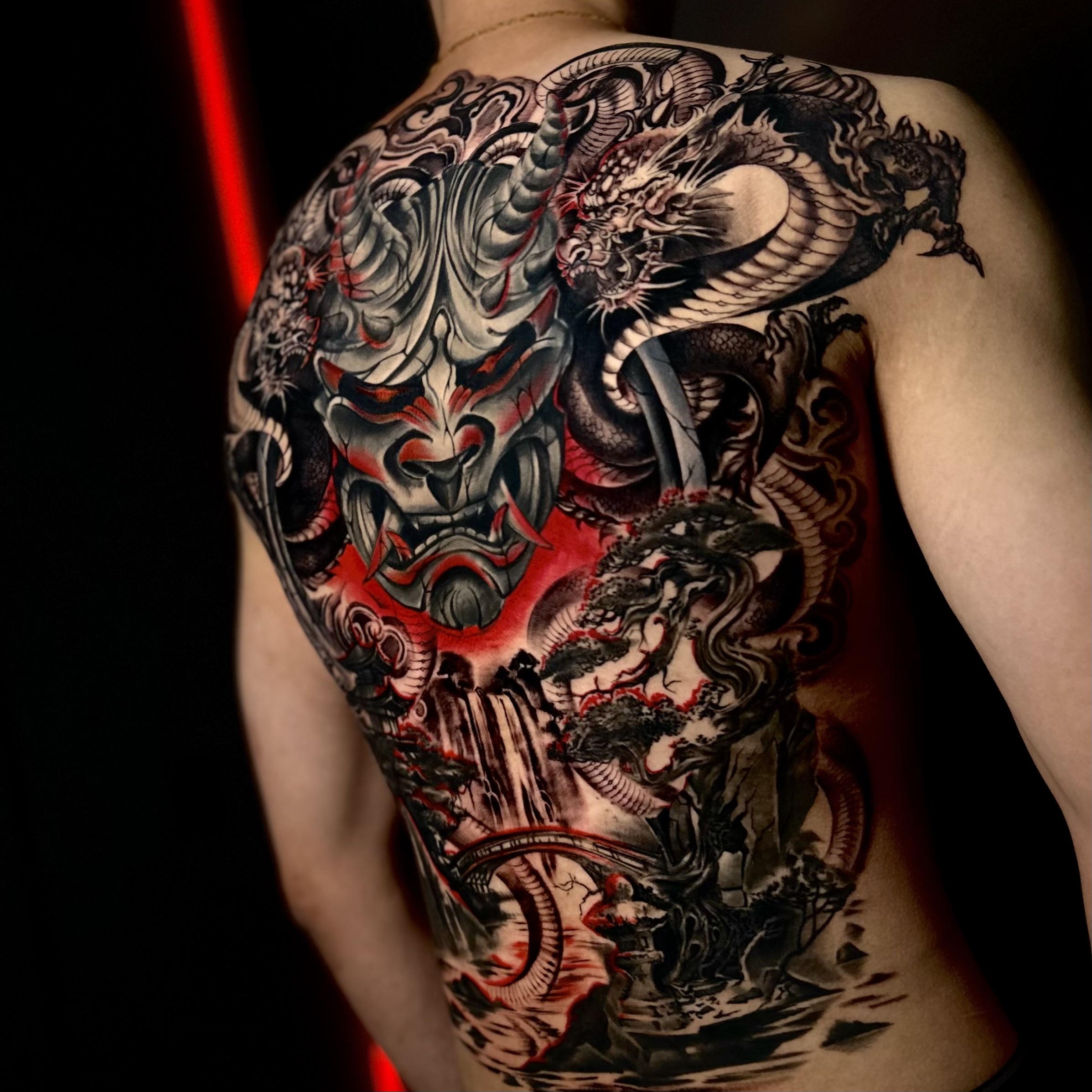 Traditional Japanese Back Tattoo