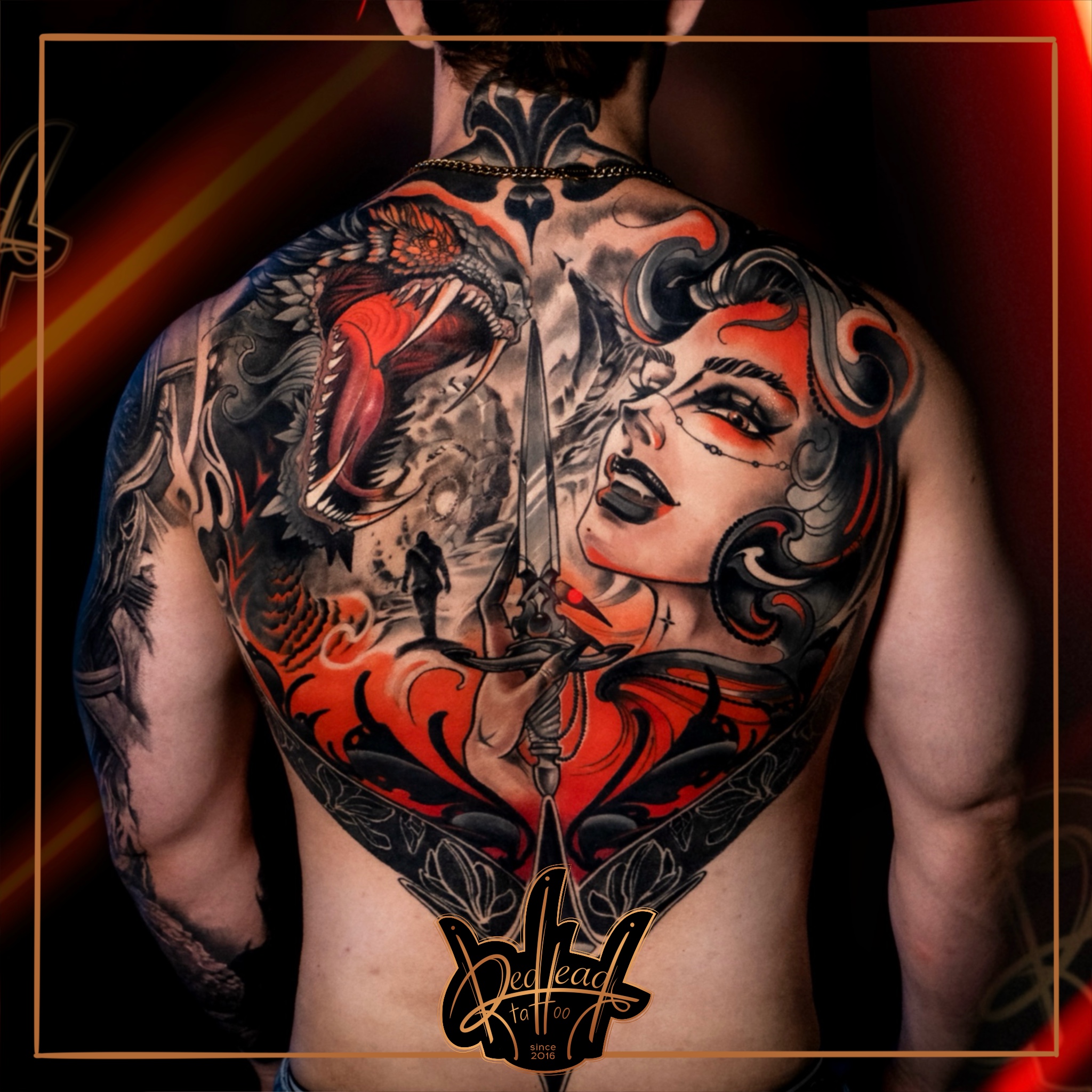 Intricate Back Tattoo