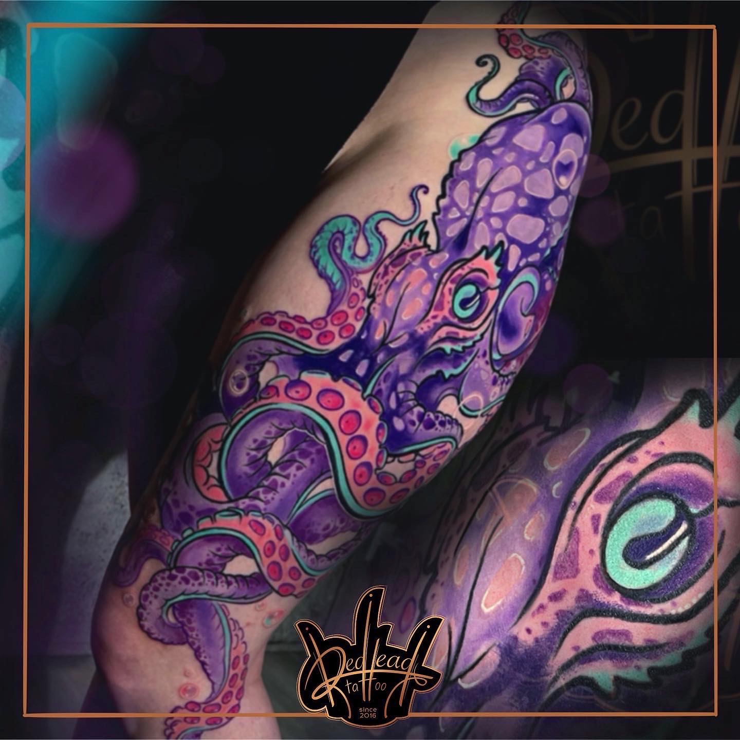 Colorful Octopus Tattoo