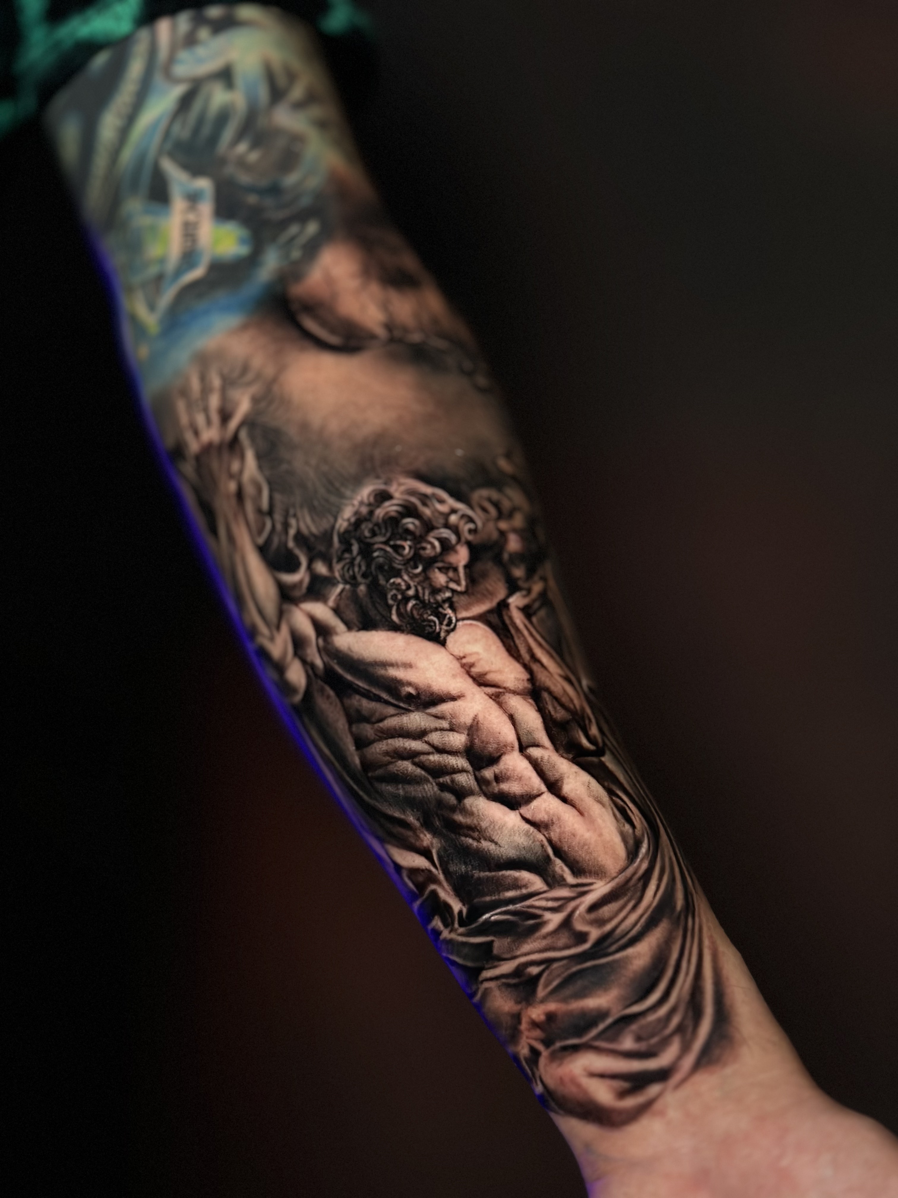 Realistic Full Sleeve Tattoo