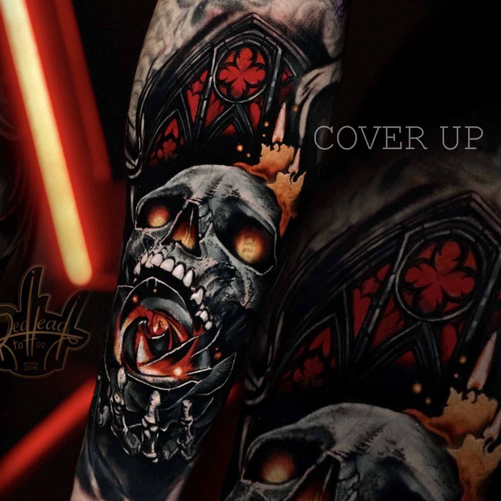 Dark Skull Tattoo Cover-Up