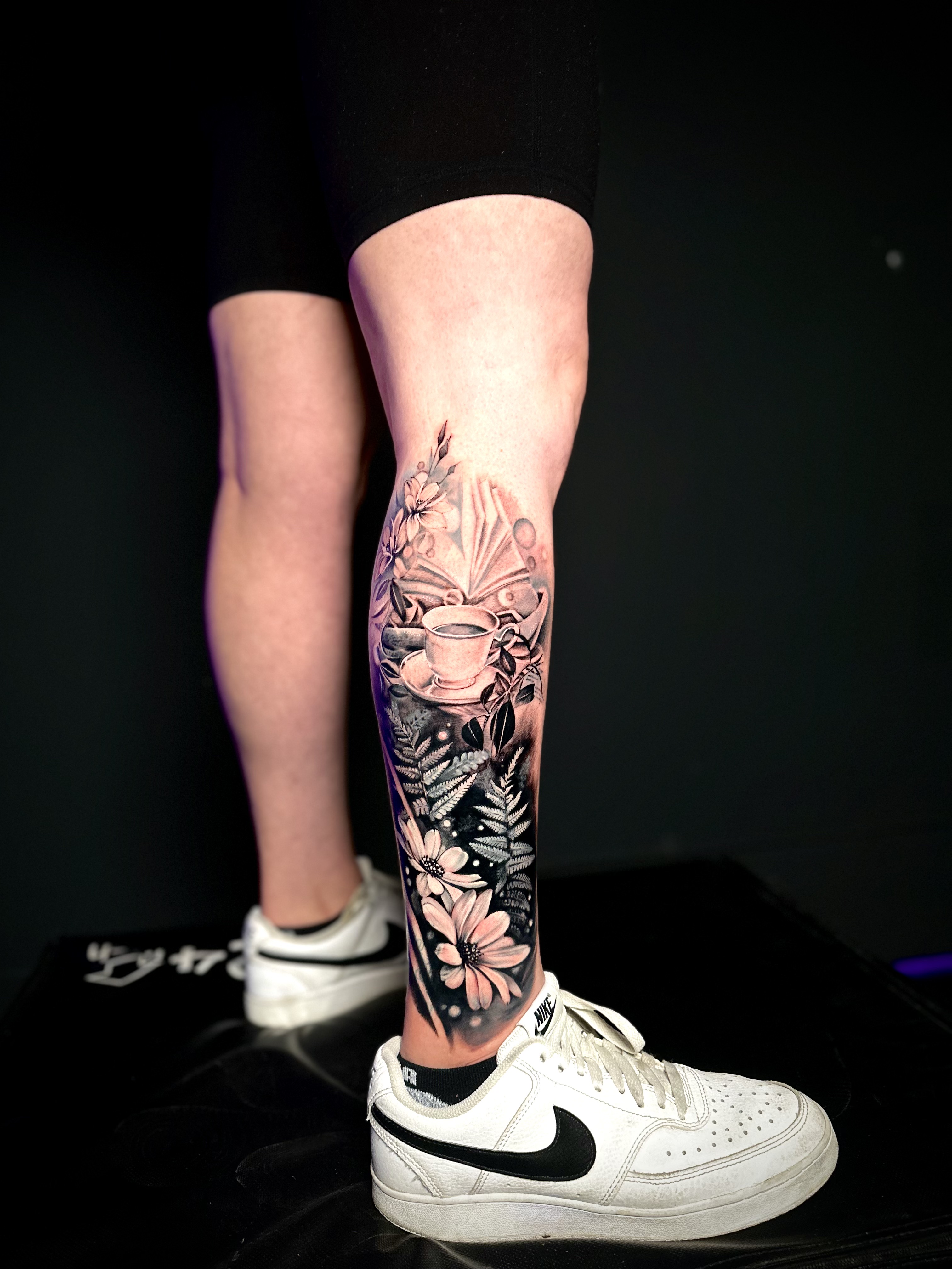 Custom Leg Tattoo